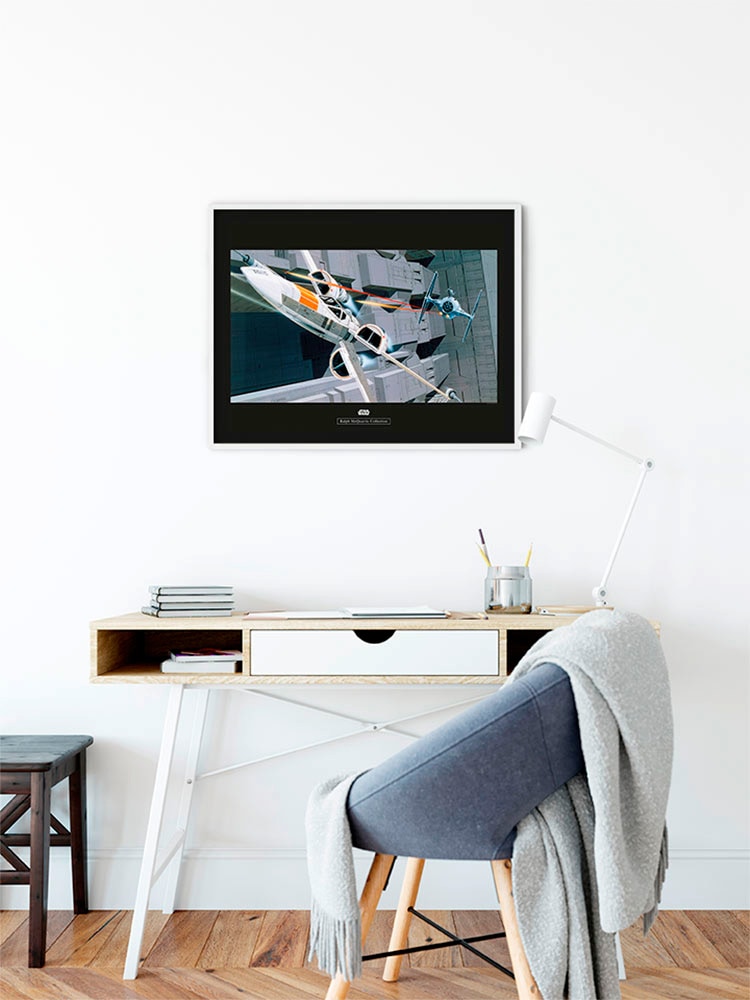 Komar Bild »Star Wars Classic RMQ X-Wing vs TIE-Fighter«, Star Wars, (1 St.), Wandbild zur Dekoration im Kinderzimmer - ohne Rahmen