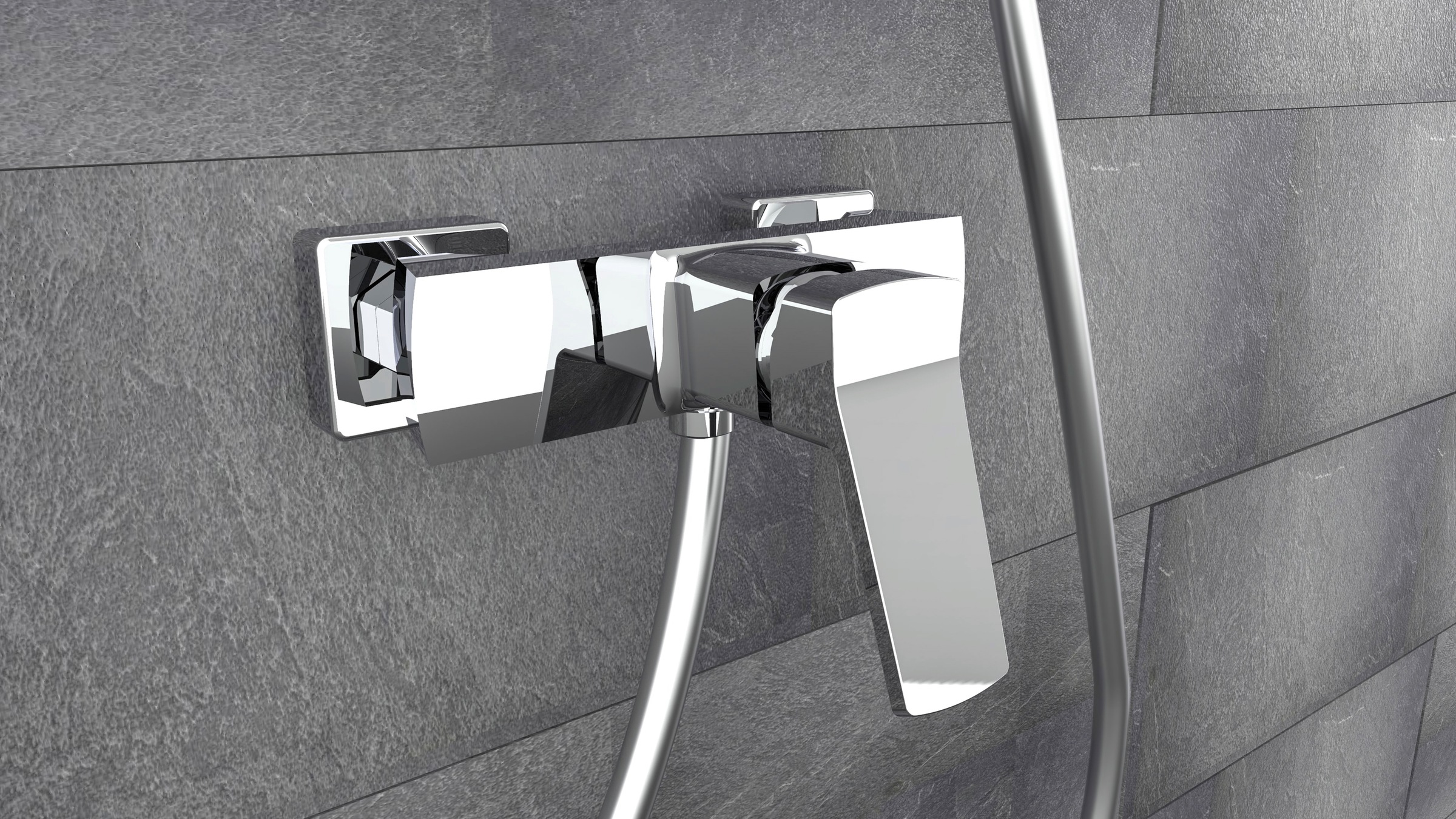 Schütte Duscharmatur »Stilo«, Wasserhahn Bad, Mischbatterie Dusche in Chrom