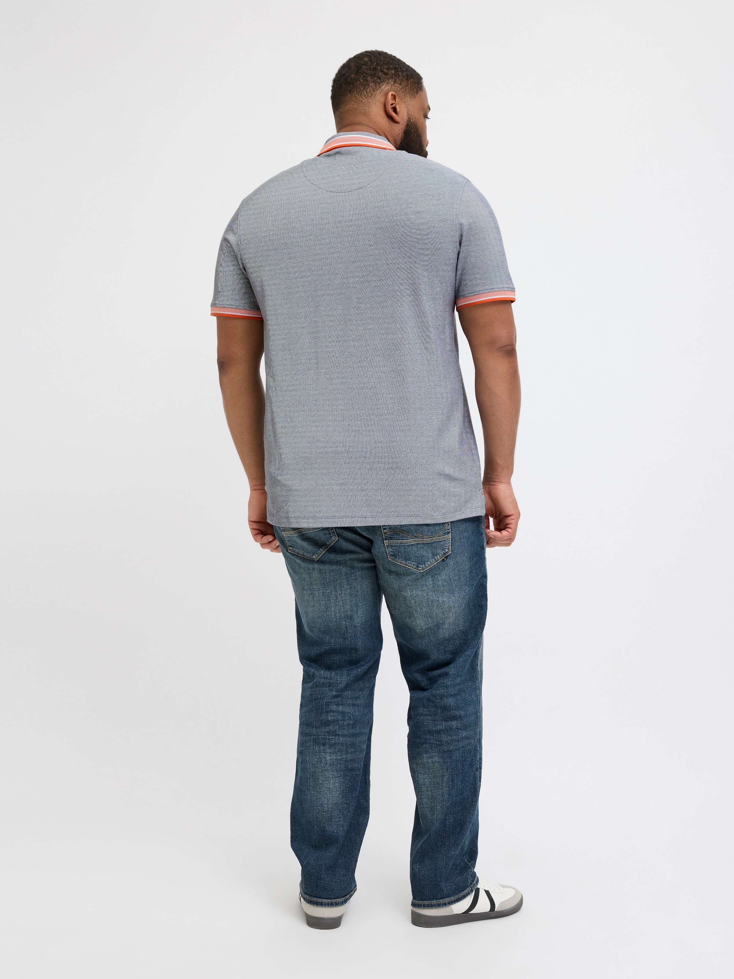 Jack & Jones PlusSize Poloshirt »JJEPAULOS POLO SS NOOS PLS«, mit Logo Stickerei