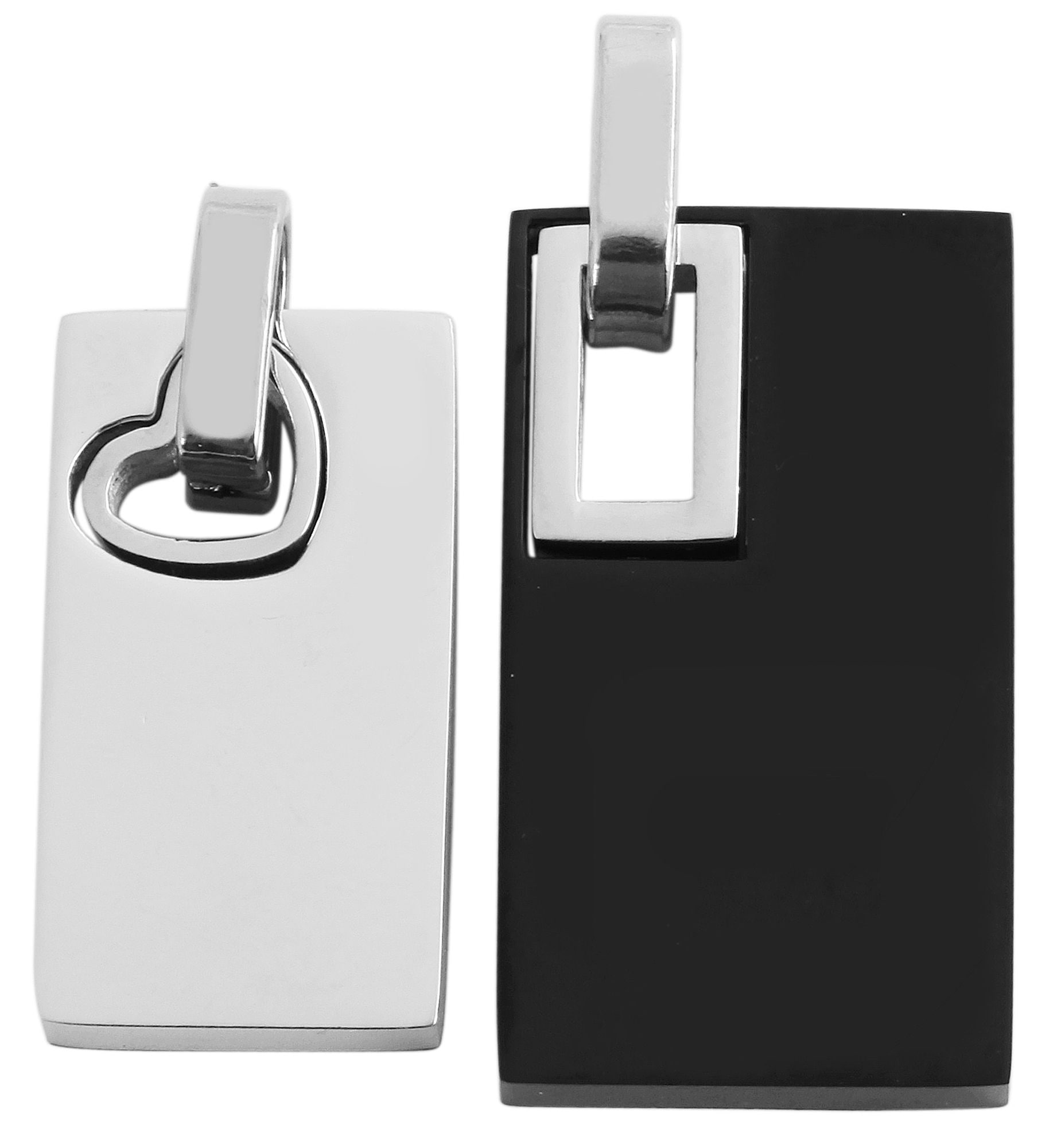 Adelia´s Kettenanhänger »Unisex Anhänger ¿ Herzanhänger aus Edelstahl«