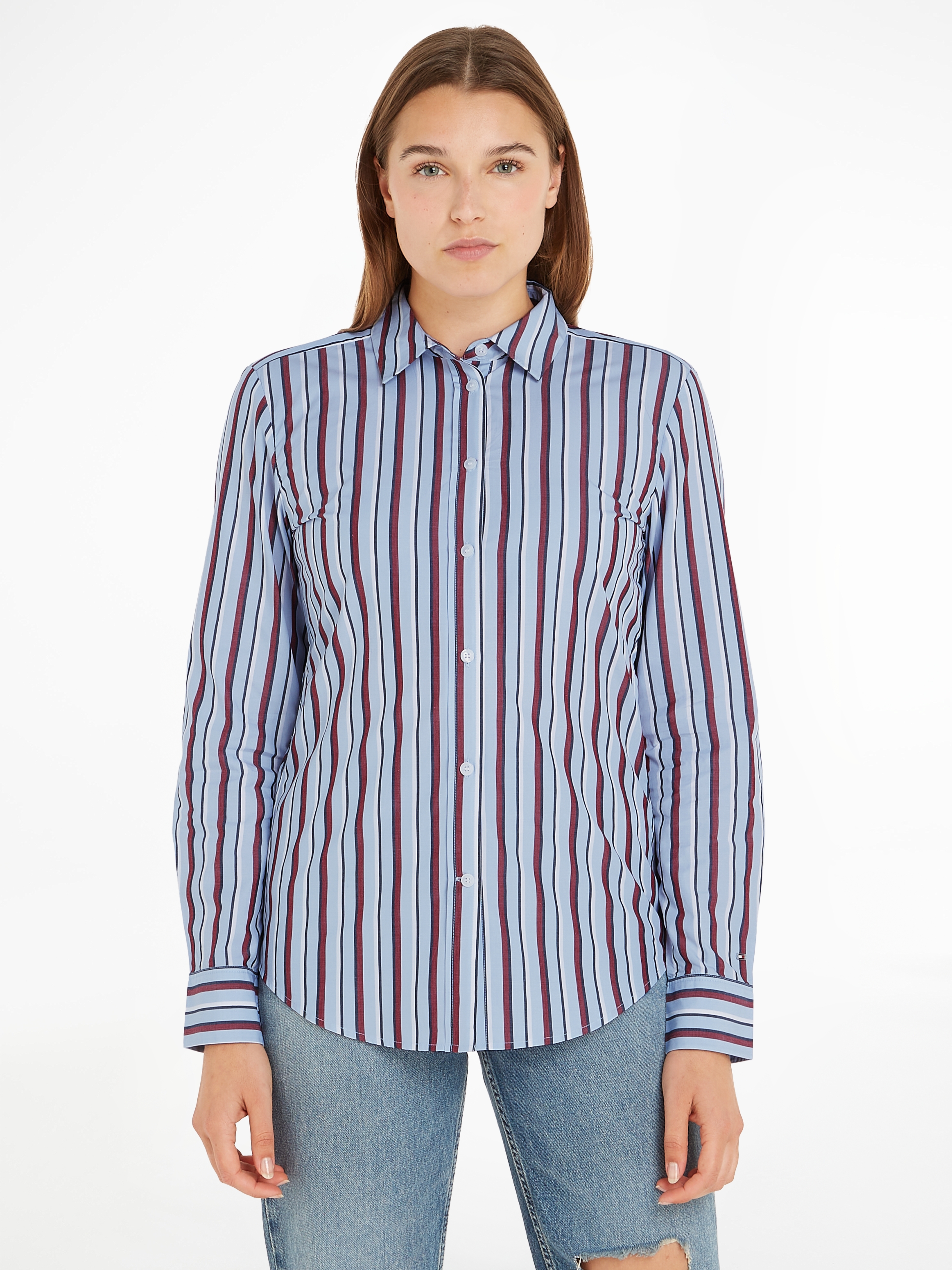 Hemdbluse »RWB REGULAR SHIRT LS«, im modischem Streifendessin