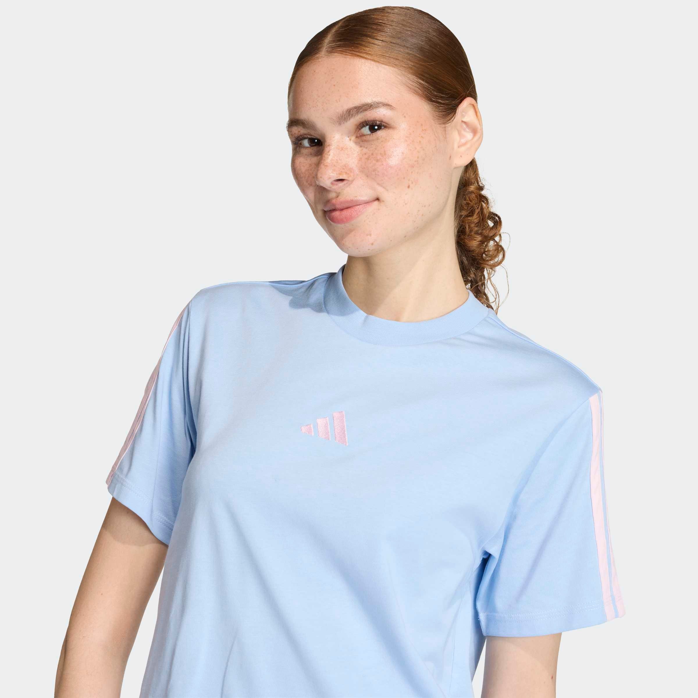 adidas Sportswear T-Shirt »W 3S SJ T B« klassische 3-Streifen an den Ärmeln, ohne Verschluss