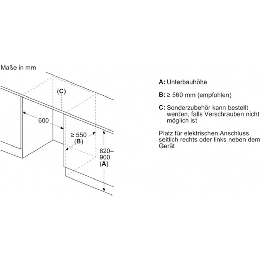 NEFF Einbaukühlgefrierkombination »KU2222FD0«, KU2222FD0, 82 cm hoch, 59,8 cm breit