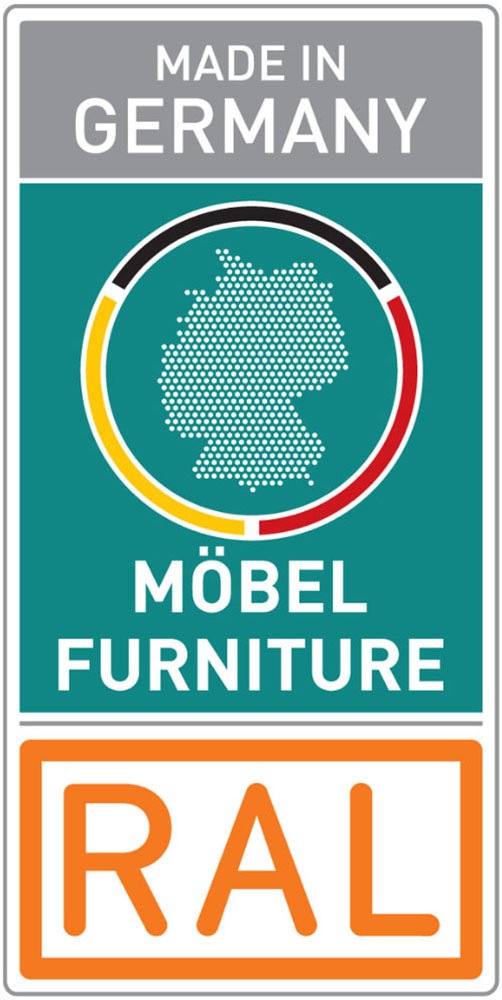 OTTO home Kombikommode »Kommode Sideboard Schubladenkommode Schlafzimmerkommode CORTONA« Breite 120 cm inkl. SOFT-CLOSE-FUNKTION, mit moderner Dekor-Front,  mit 3 Schubladen und 3 verstellbaren Einlegeboden MADE IN GERMANY
