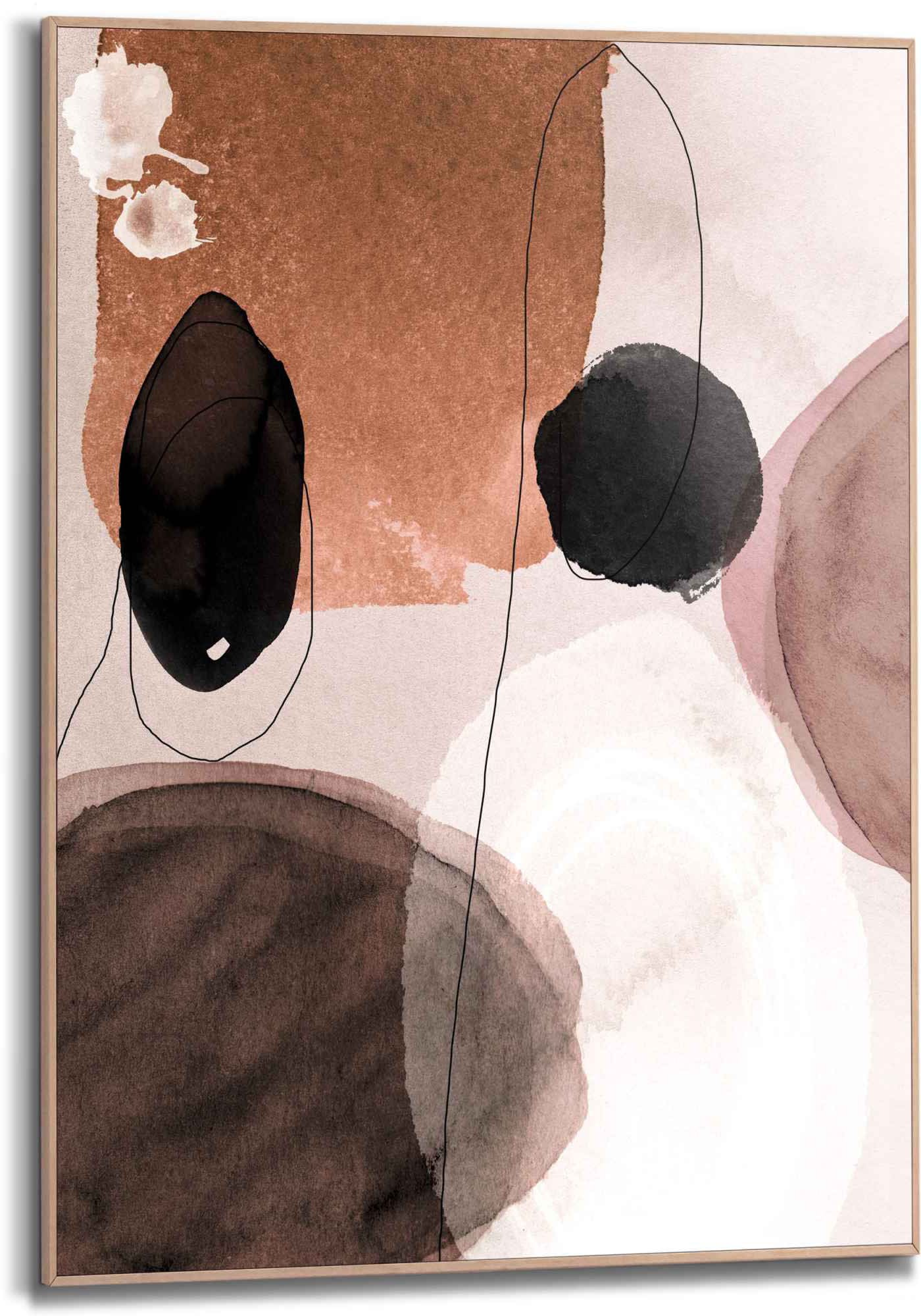 Reinders! Bild bei Formen - Rond (1 St.) »Gerahmtes OTTO Abstrakt, Erdfarben - kaufen Abstrakte Bild Flächen«, online