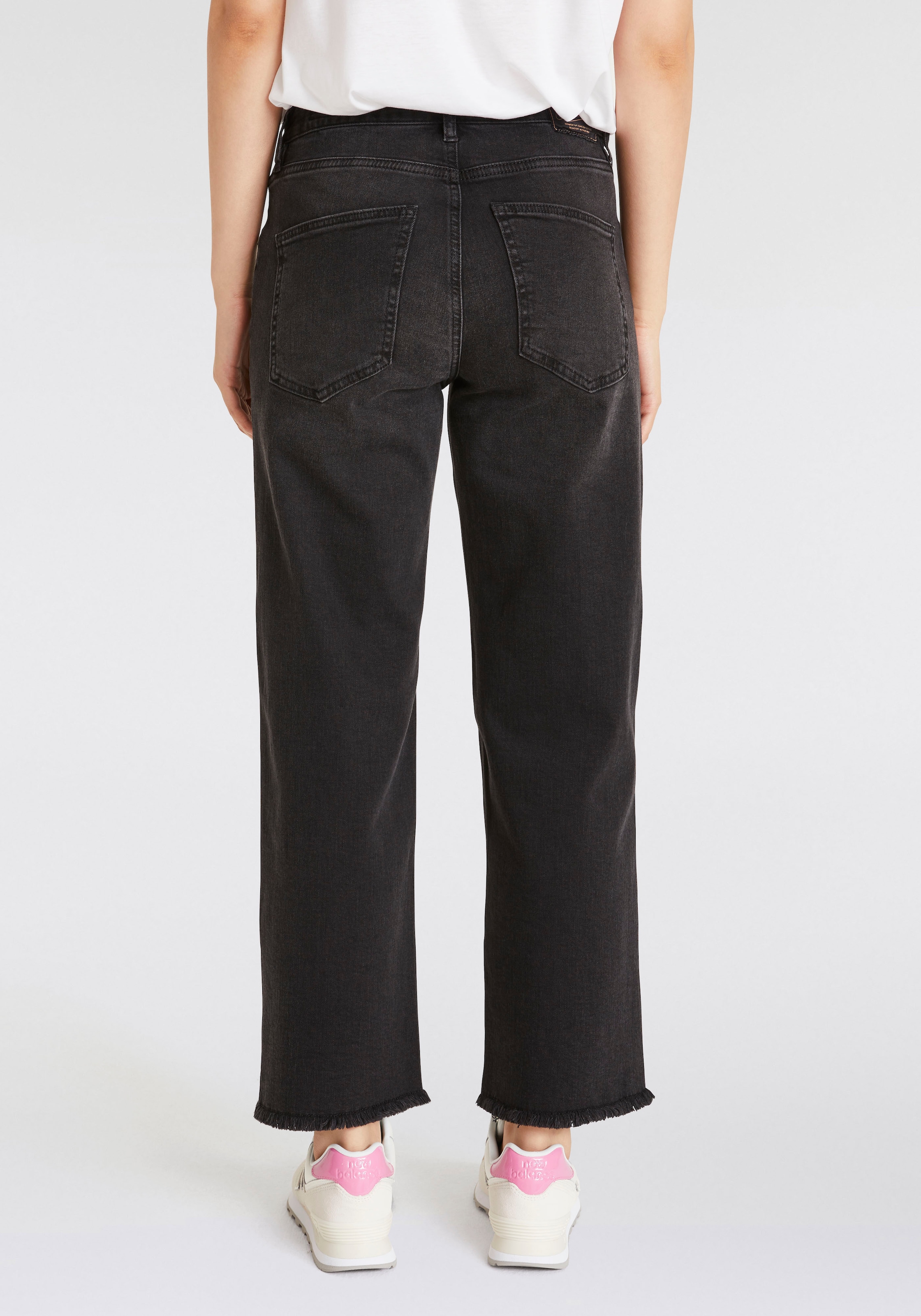 Herrlicher Straight-Jeans »Mäze Sailor Recycled Denim Black Stretch«, im Five-Pocket Style