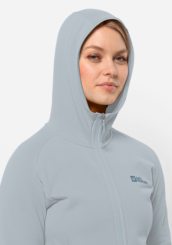 Jack Wolfskin Fleecejacke »BAISELBERG HOODED FZ W«, mit Kapuze
