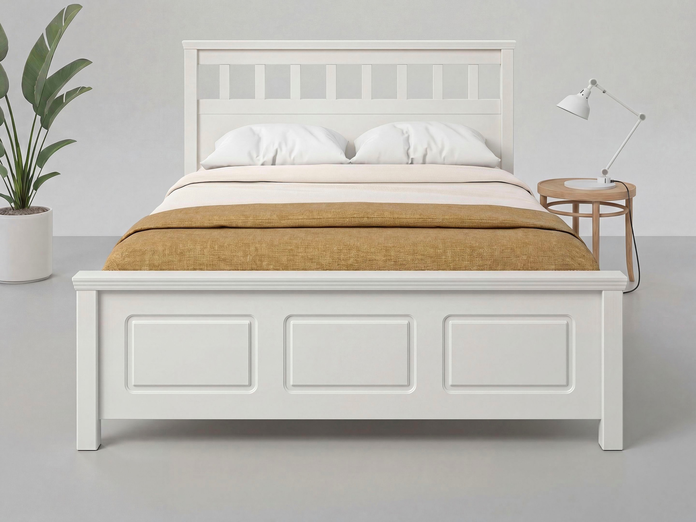 OTTO home Bett »Tillian, Bettgestell, Doppelbett, Bettkasten optional, Made in EU« Liegefläche 140x200cm,  aus massiver Kiefer in Kombination mit MDF, FSC®, inklusive Lattnerost