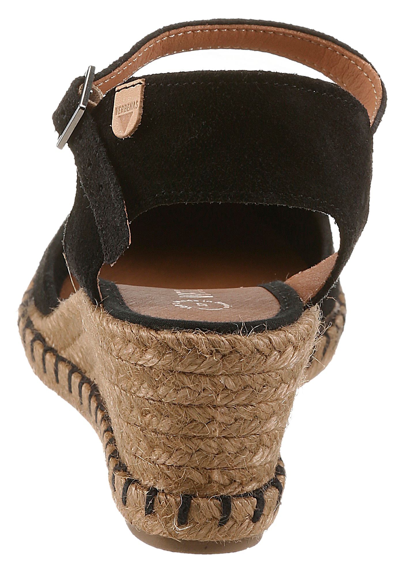 VERBENAS Slingpumps  Keilsandalette, Sommerschuh, Urlaubsschuh mit Bastbesatz