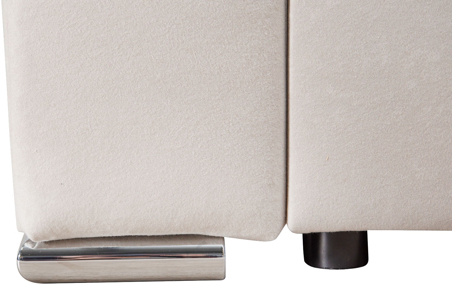 COLLECTION AB Ecksofa »L-Form«, Regalarmlehne mit LED RGB Beleuchtung,Bettfunktion und Bettkasten