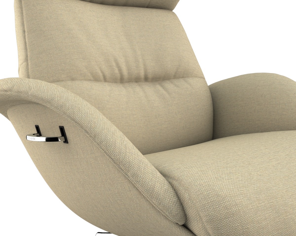 FLEXLUX Relaxsessel »Fernsehsessel More, ergonomisch, drehbar, robuster Fuß, Scandi« Premium Komfort, Rücken- und Kopfteilverstellung, Drehbar, Fuß Alu