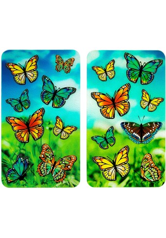 WENKO Herd-Abdeckplatte »Schmetterlinge«, (Set, 2 tlg.), für alle Herdarten kaufen