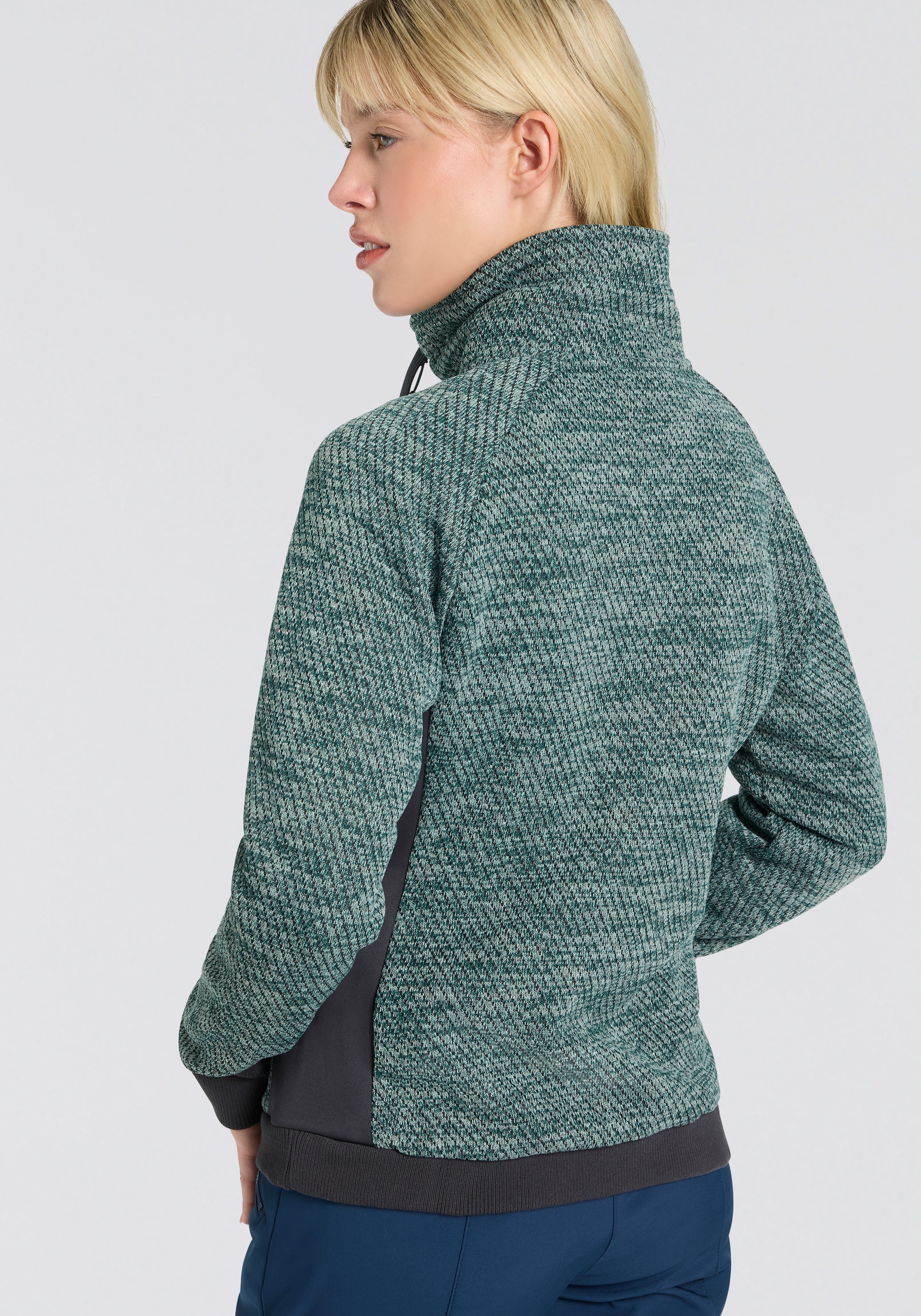 CMP Strickfleecejacke für Outdoor-Aktivitäten, mit Reißverschluss, hohe Atmungsaktivität