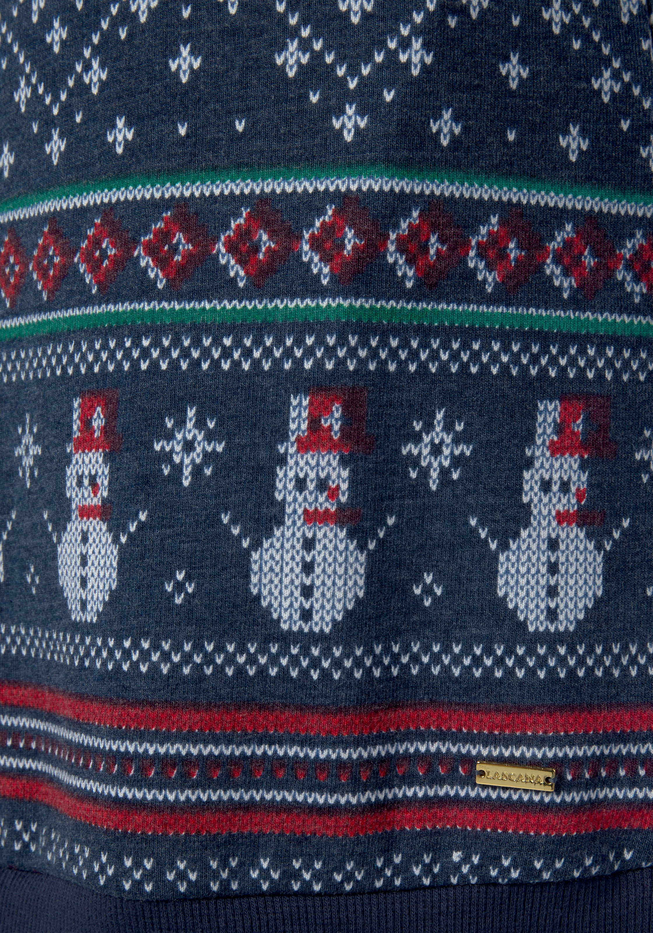 LASCANA Nachthemd, mit winterlichem Druck