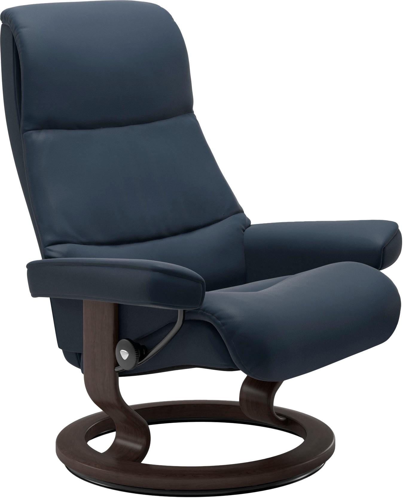 Stressless® Relaxsessel »View« Set, Relaxsessel mit Hocker,  mit Classic Base, Größe S,Gestell Wenge