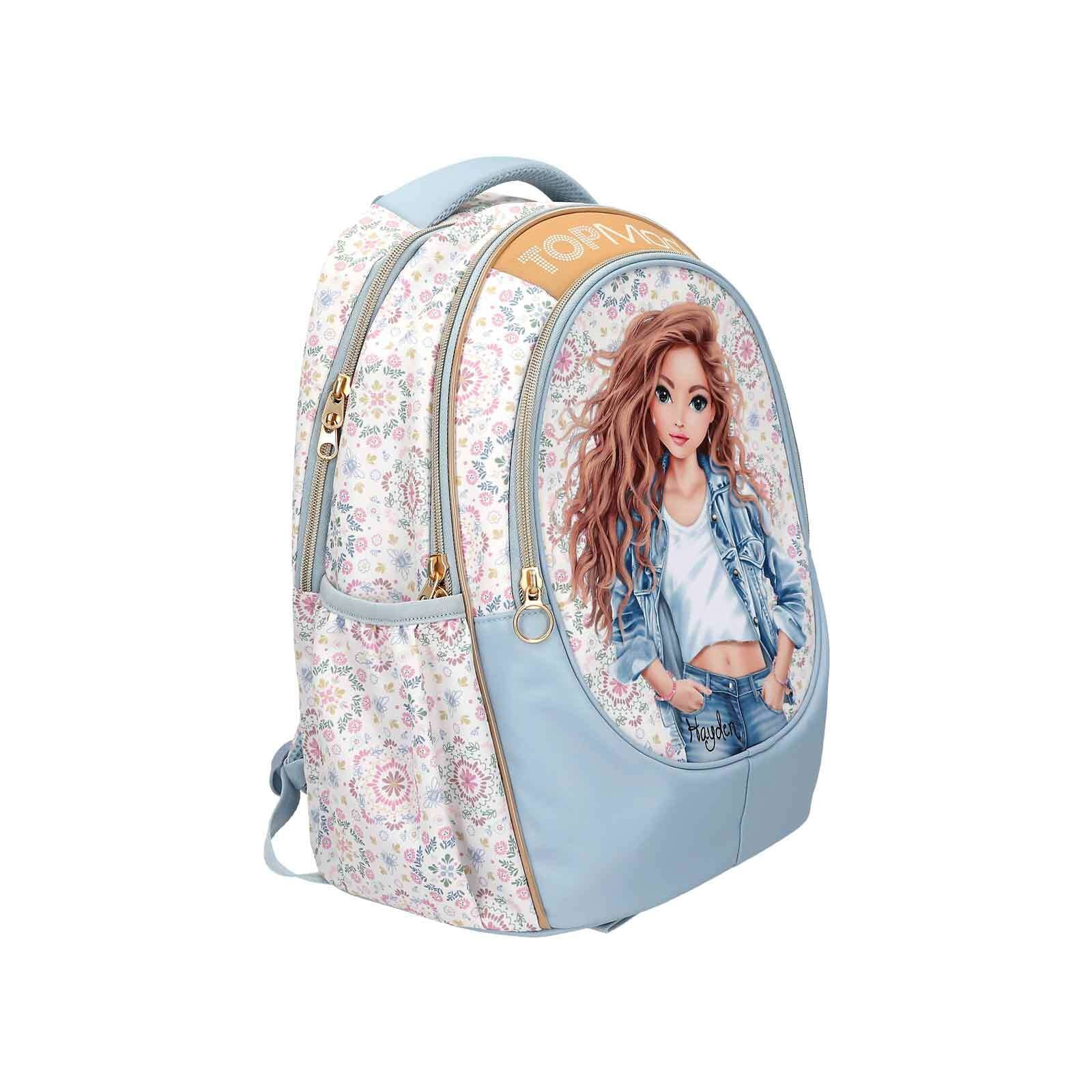 Depesche Rucksack »Schulrucksack FESTIVAL FUN TOPModel 25 x 34 x 43 cm hellblau«