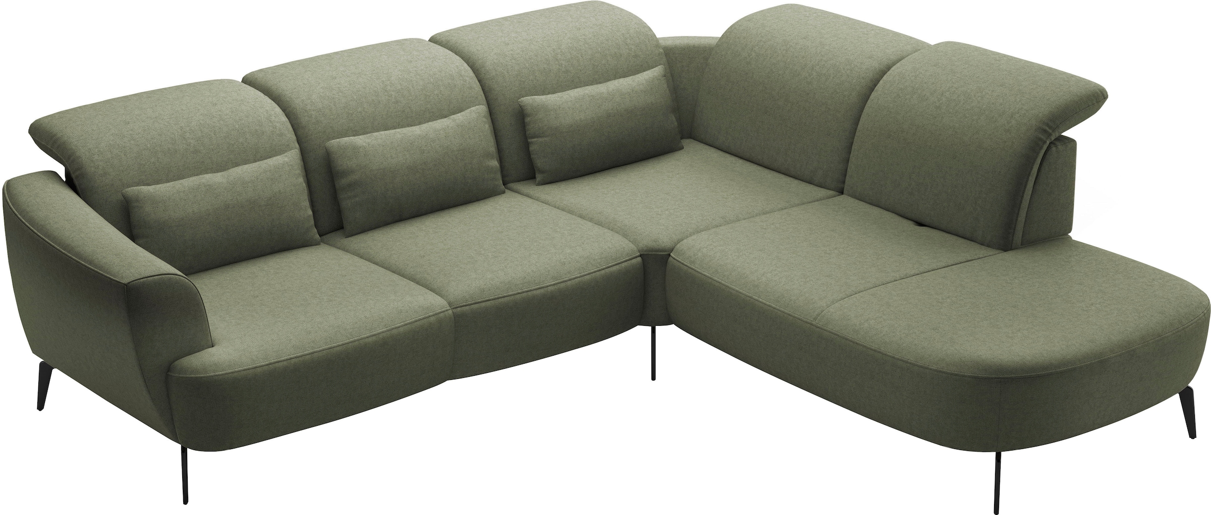 sit&more Ecksofa »Zoe«, ink.Sitztiefenverstellung, wahlweise mit Kopfteilverstellung