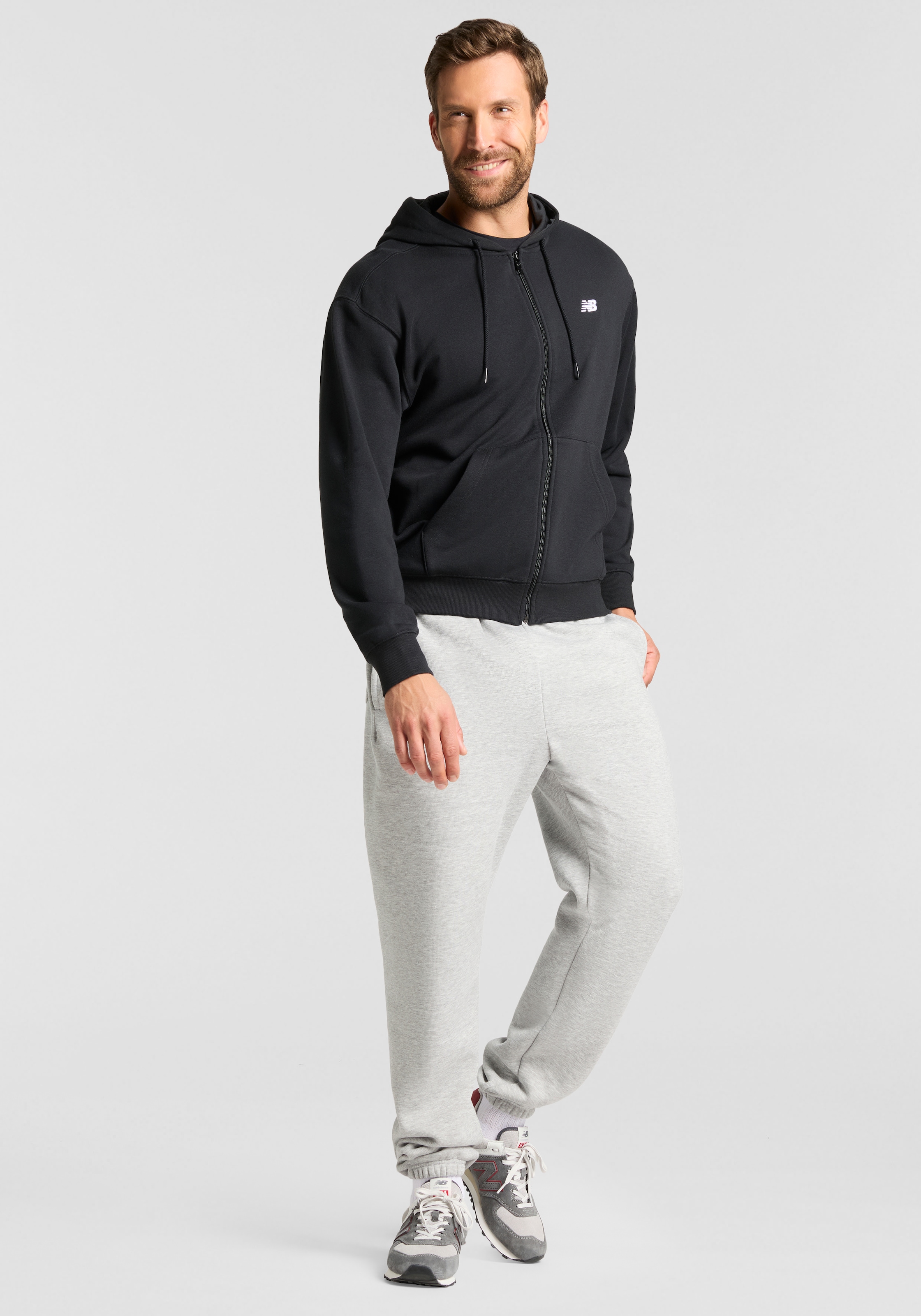 New Balance Sweatjacke »Sport Essentials Logo French Terry Full Zip«