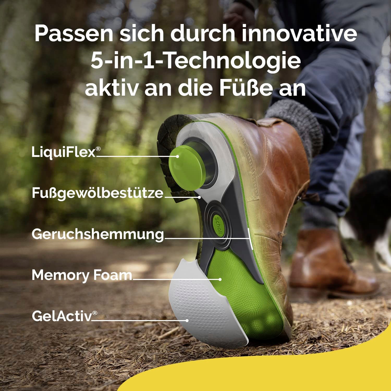 Scholl Einlegesohlen »LiquiFlex Everyday«, Komforteinlegesohlen - Mehr Polsterung durch Memory Foam