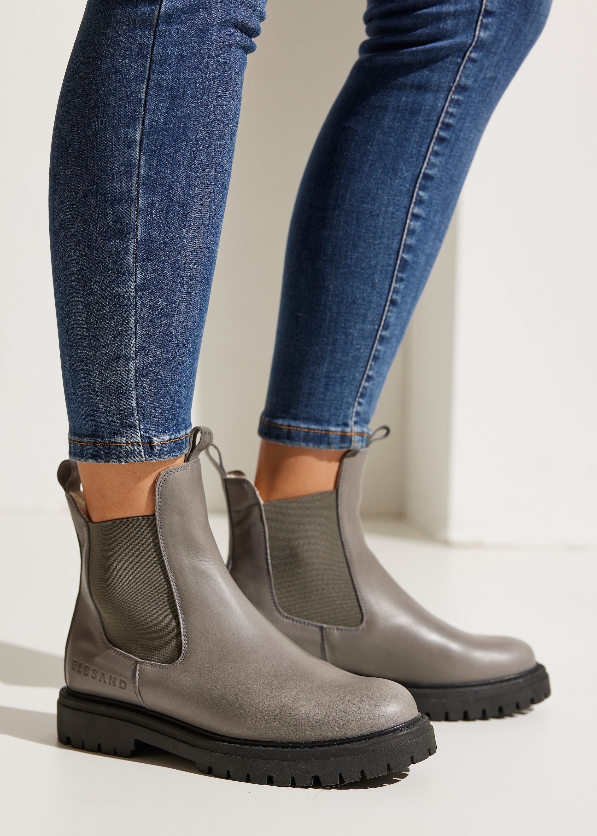 Elbsand Stiefelette »Chelseaboots, Stiefel, Boots, Winterstiefel, Schlupfstiefel«  aus Leder mit Warmfutter