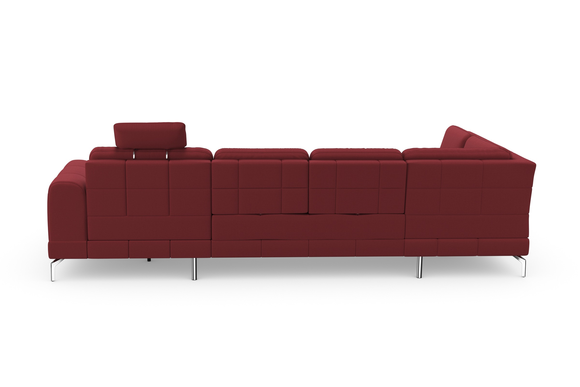 sit&more Wohnlandschaft »Bendigo U-Form« inklusive Sitztiefenverstellung, Bodenfreiheit 15 cm, in 2 Fußfarben