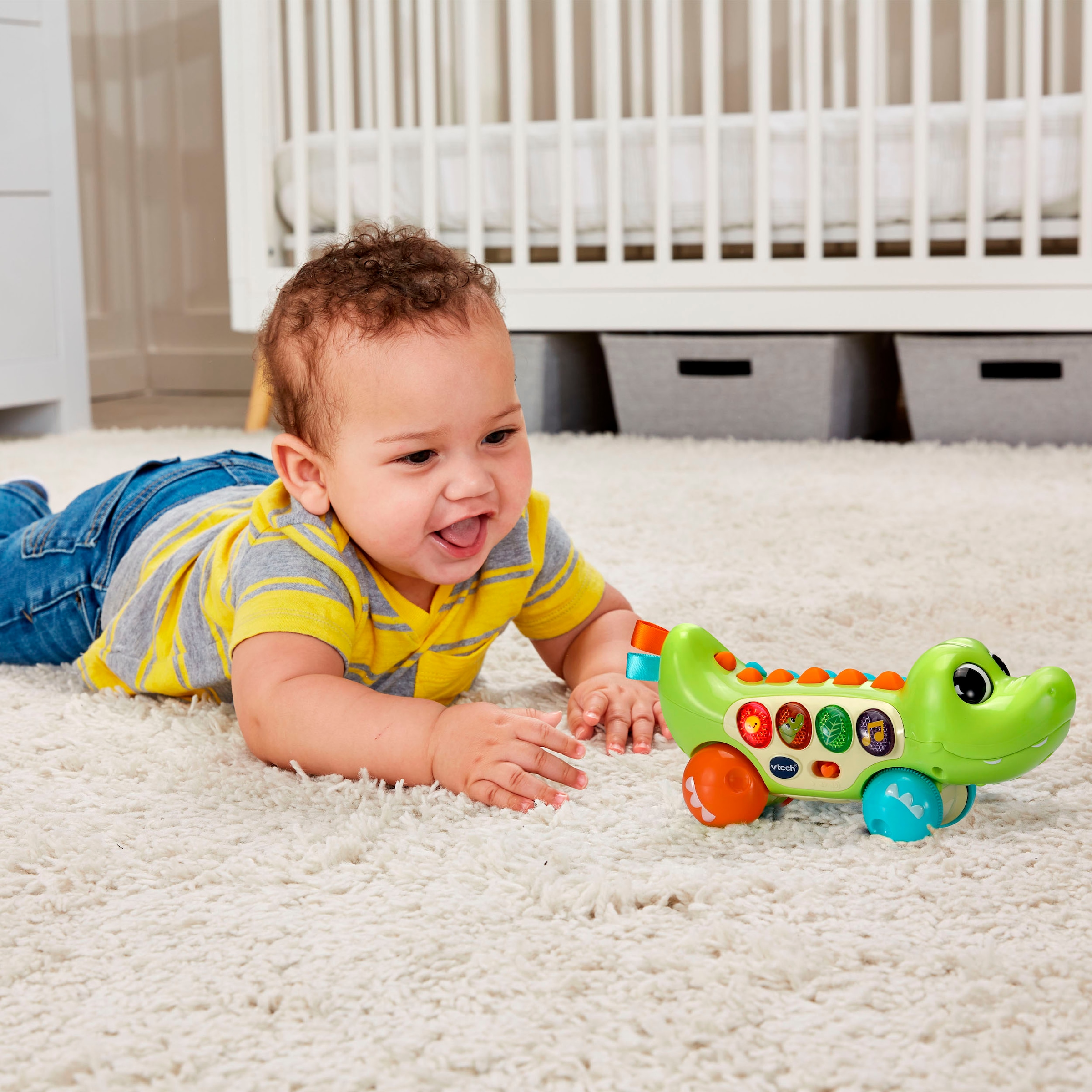 Vtech® Lernspielzeug »Babys Lernspaß-Krokodil« mit Licht und Sound