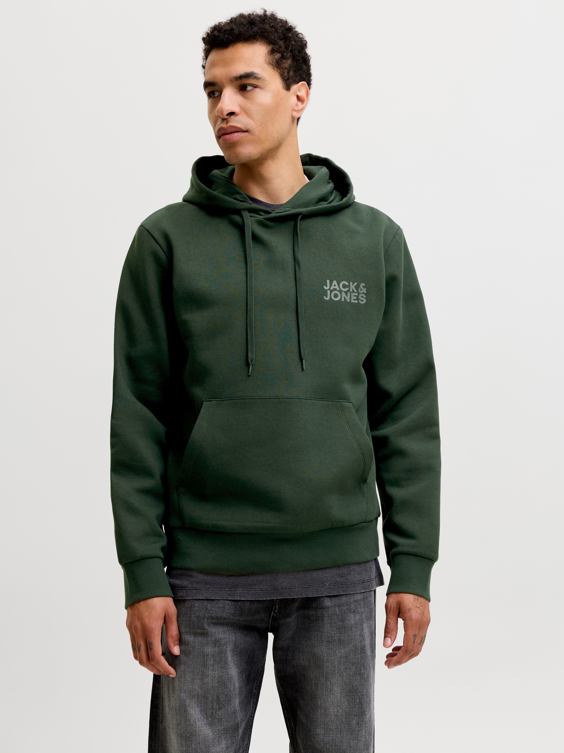 Jack & Jones Kapuzensweatshirt »JJECORP LOGO SWEAT HOOD NOOS«, Baumwollmischung, regular fit
