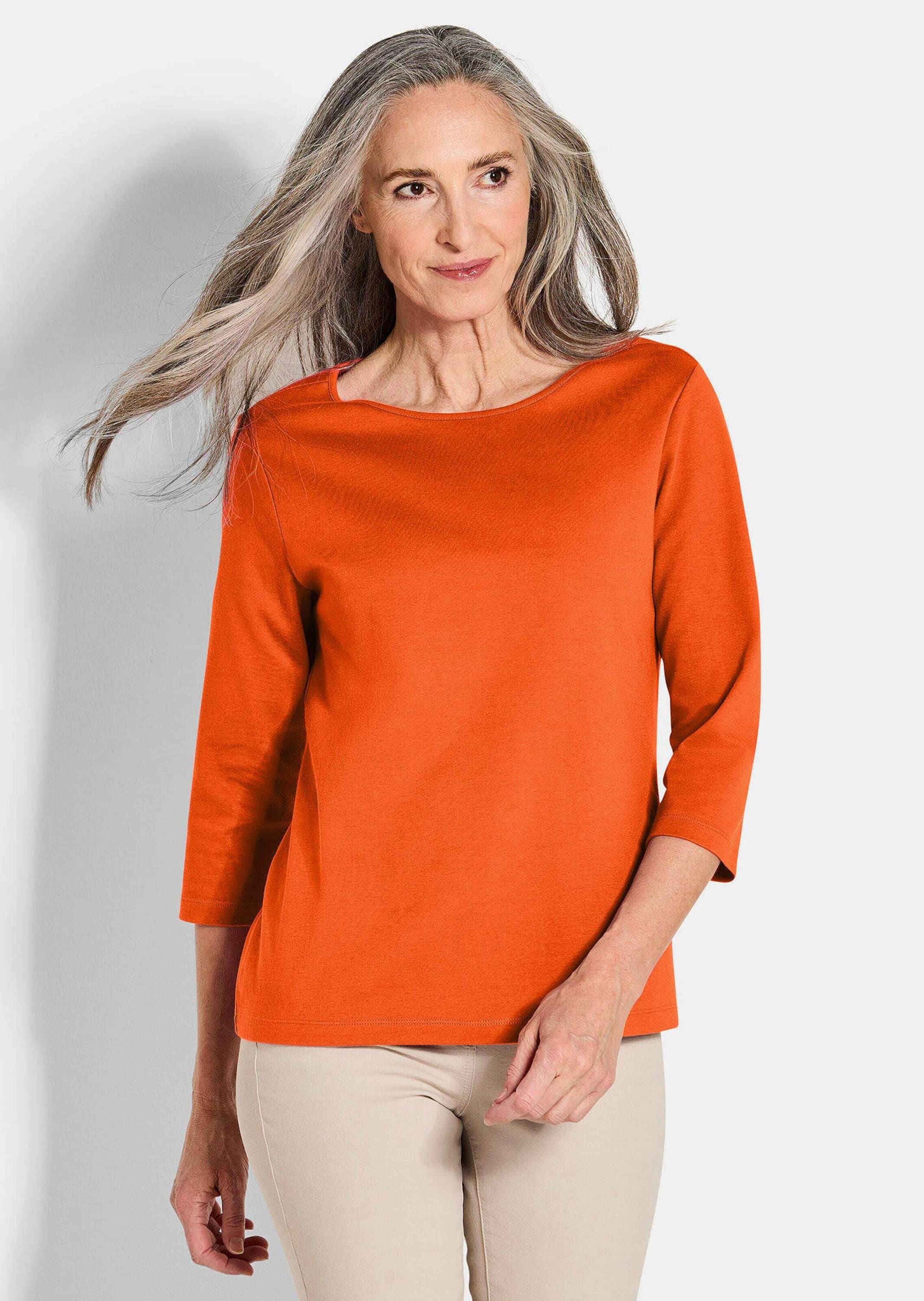 GOLDNER Kurzarmshirt »Basic-Shirt aus Interlock-Jersey«