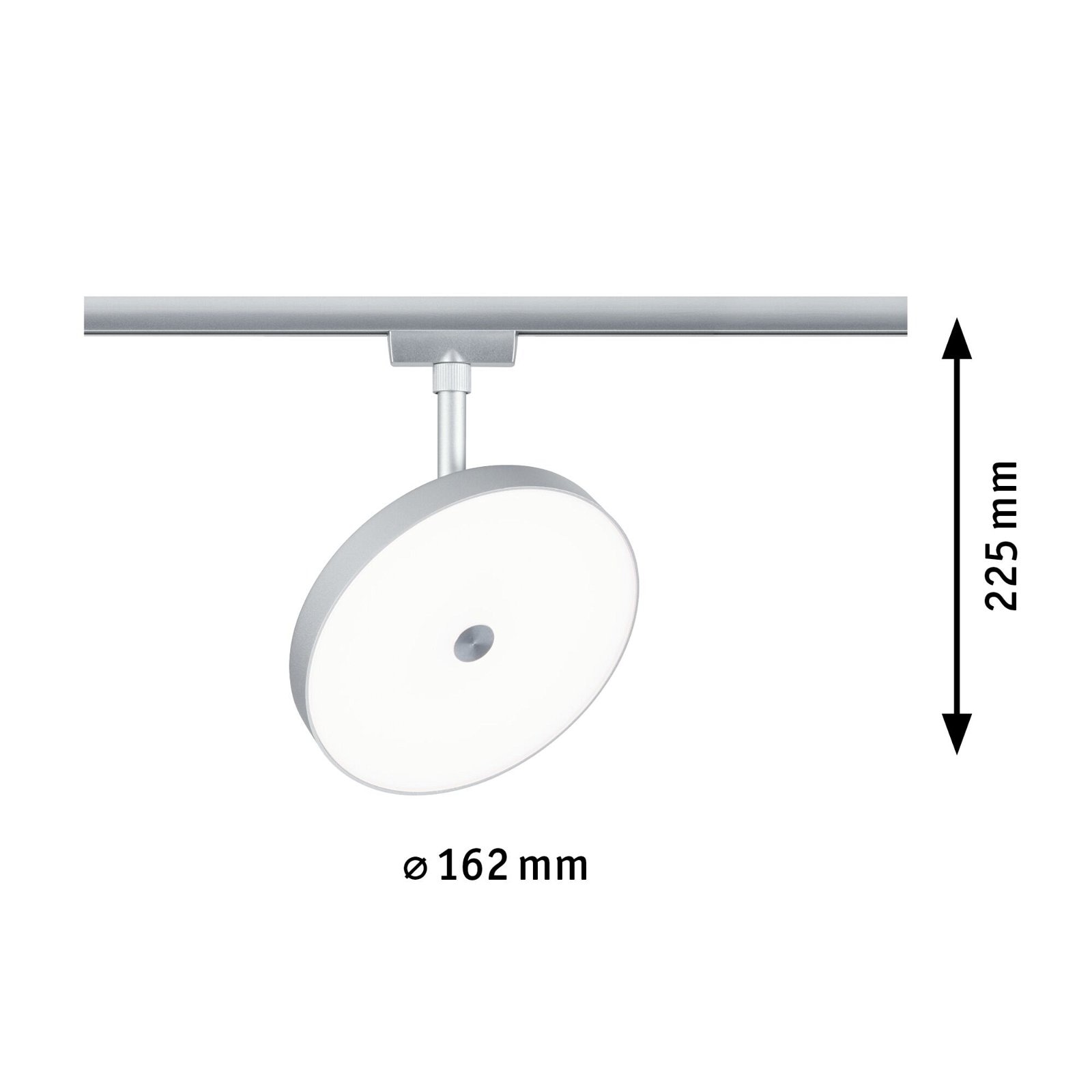 Paulmann Schienensystem-Leuchten »URail Schienenspot Hildor 850lm 15W 4000K 230V Chrom matt«, (1 tlg.), 3-Step-Dimmbar