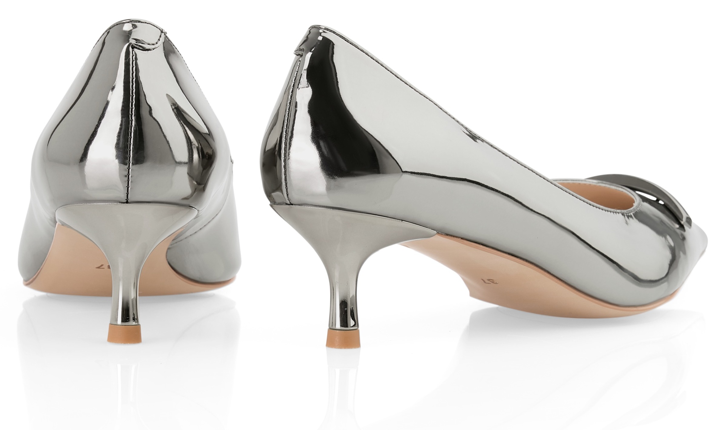 Marc Cain Pumps »Noble Neutrals«, Stiletto, Hochzeitsschuh, Kitten Heel mit modischer Zierspange