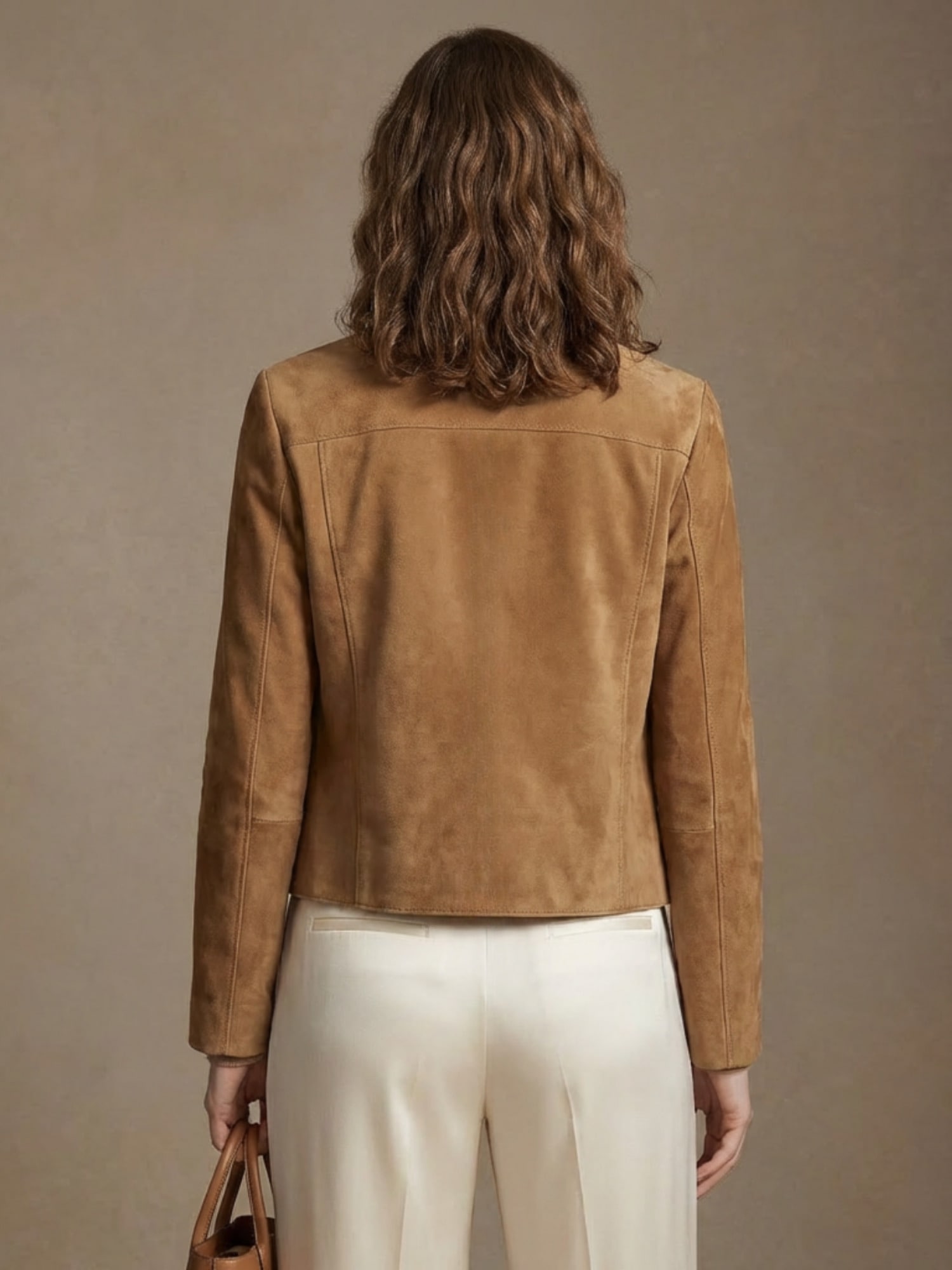 RICANO Bolerojacke »Lederjacke Jeena« ohne Kapuze Handgefertigt aus echtem Leder