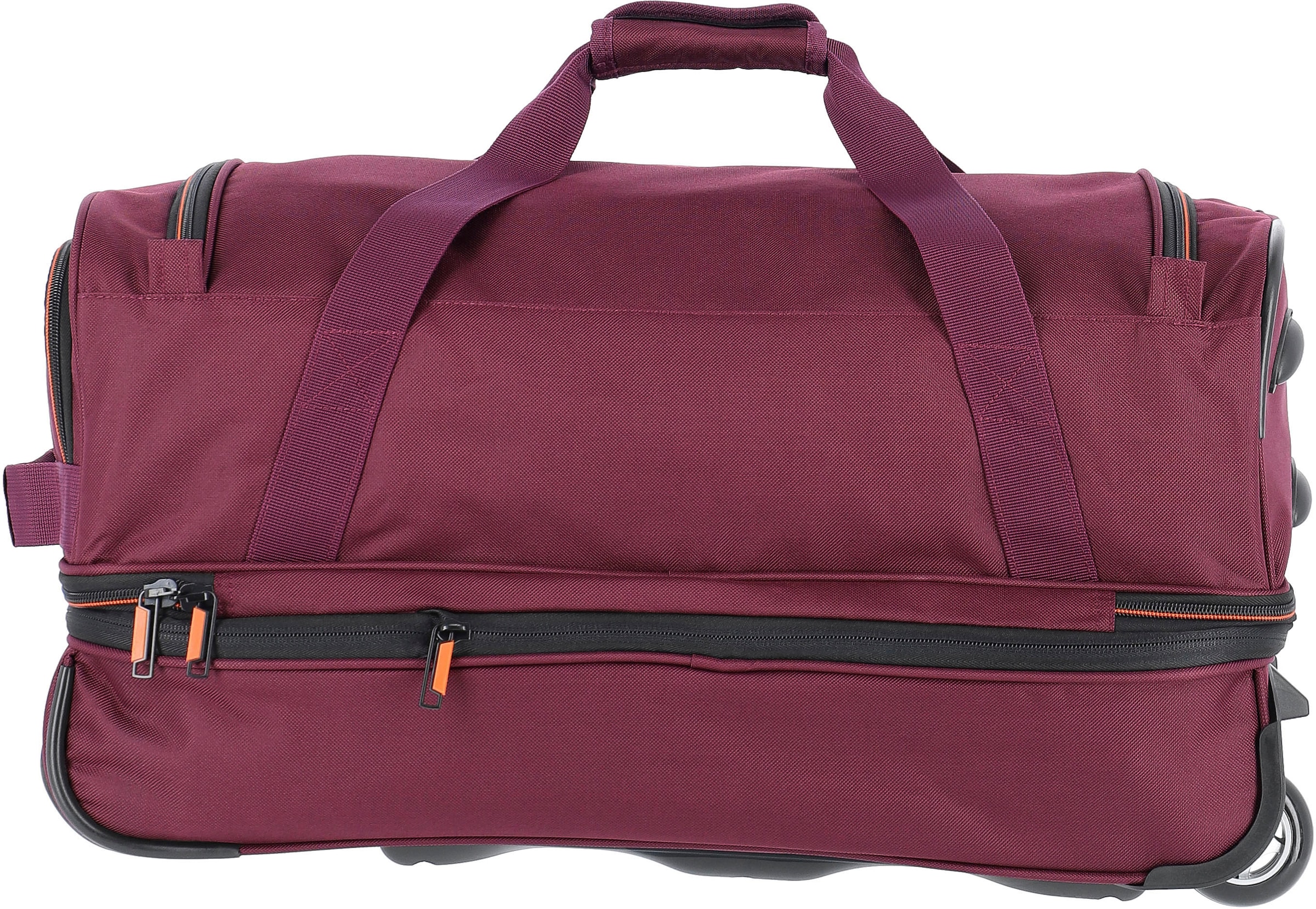 travelite Reisetasche »Basics, 55 cm«, Duffle Bag Sporttasche mit Trolleyfunktion und Volumenerweiterung