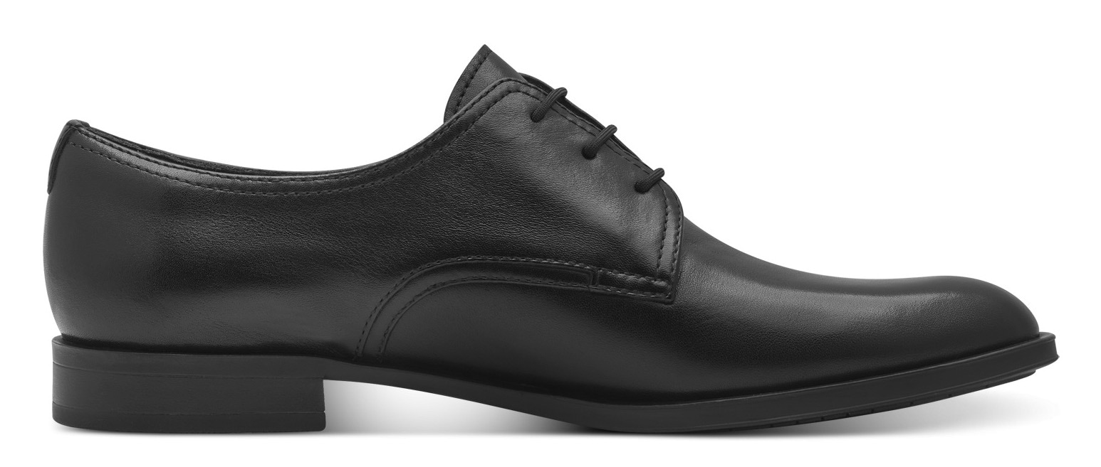 Tamaris Schnürschuh, Blockabsatz, Halbschuh, Businessschuh mit Ziernähten