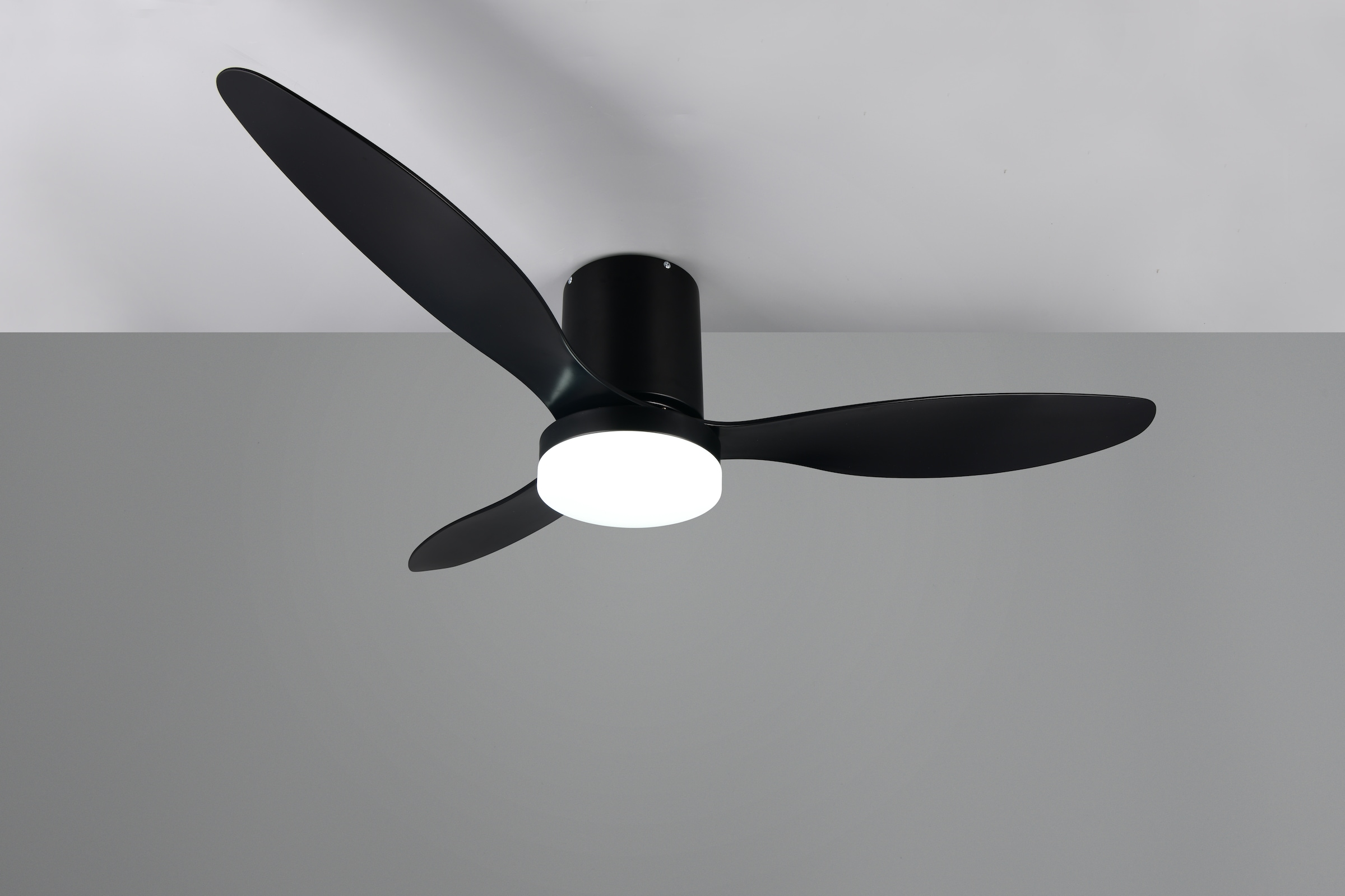REALITY Leuchten LED Deckenleuchte »GÖTEBORG mit Ventilator, Deckenventilator mit Licht inkl Fernbedienung« LED-Board 1 Stk. warmweiß - kaltweiß 6 Geschwindigkeiten Timer Vor- & Rücklauf LED dimmbar CCT Nachtlicht