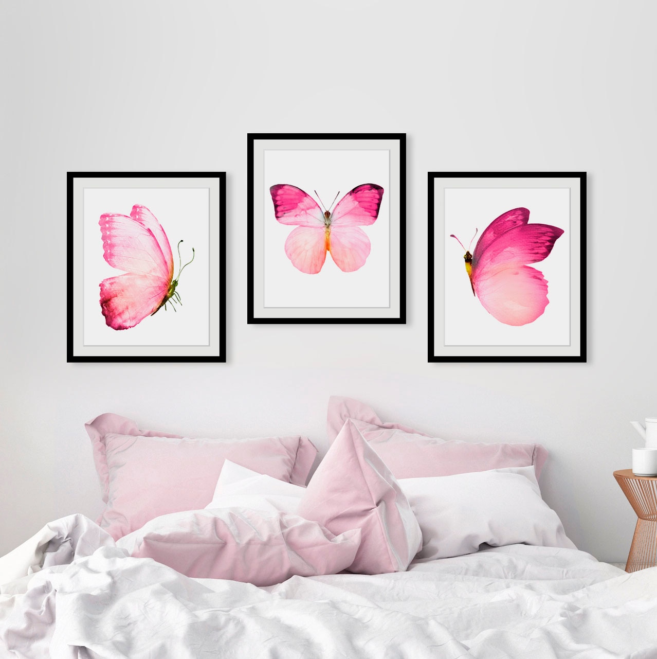 queence Bild »Jody« Insekten | Kunst | Schmetterlinge 1 Stk. tlg. HD Premium Poster-Druck inkl. Holzrahmen