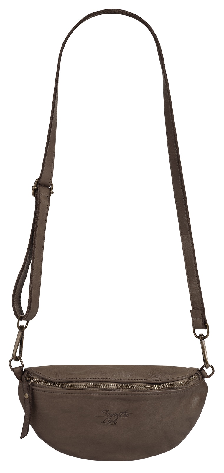 Samantha Look Umhängetasche echt Leder, Made in Italy