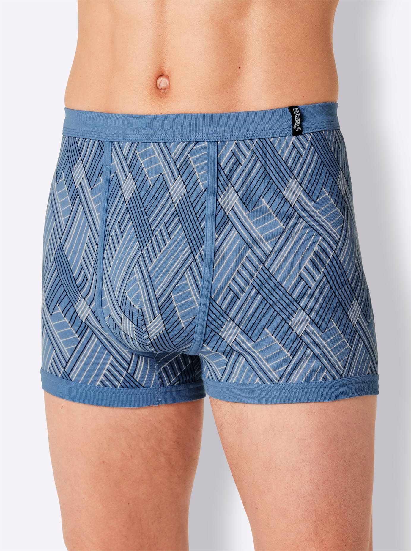 Kings Club Herren Schlüpfer 2 Stk. tlg. in blau, Größe 6