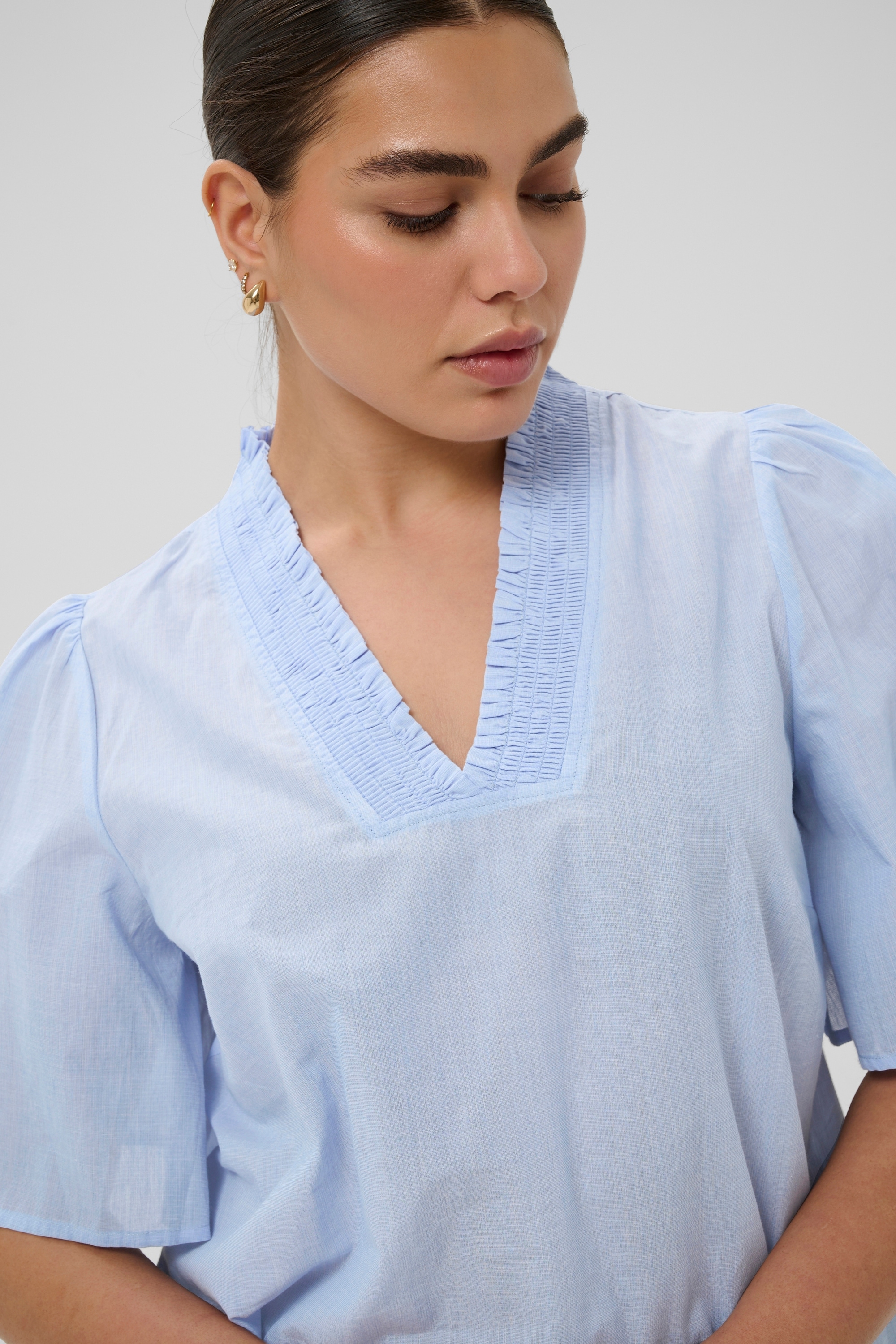 KAFFE Curve Langarmbluse »Langarm-Bluse KCjane«