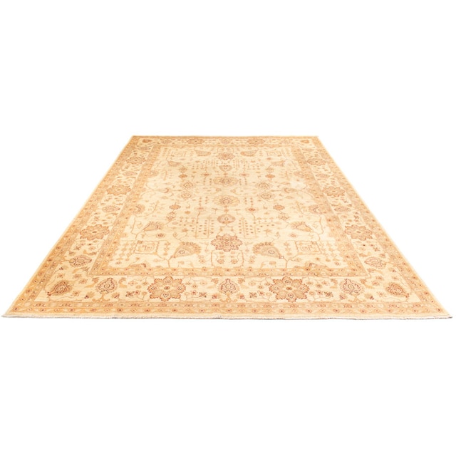 morgenland Orientteppich »Ziegler - 406 x 288 cm - beige«, rechteckig,  Wohnzimmer, Handgeknüpft, Einzelstück mit Zertifikat online bei OTTO | Kurzflor-Teppiche