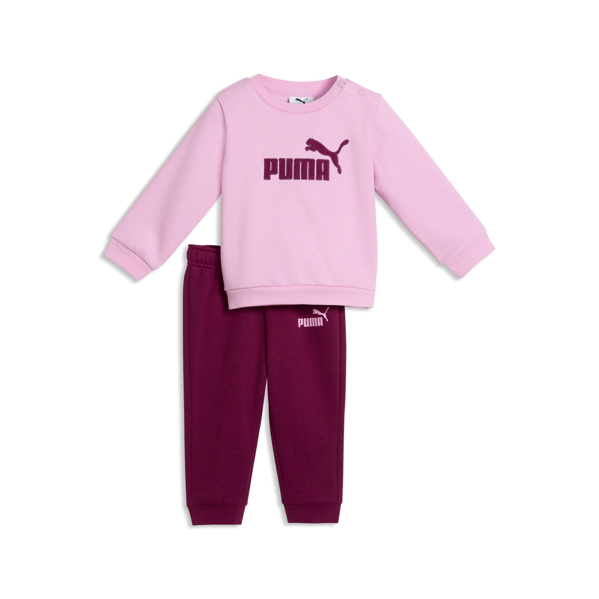 PUMA Trainingsanzug »MINICATS ESS CREW SET FL INTEREST INF« 2 für Kinder, ohne Kapuze, Regular Fit