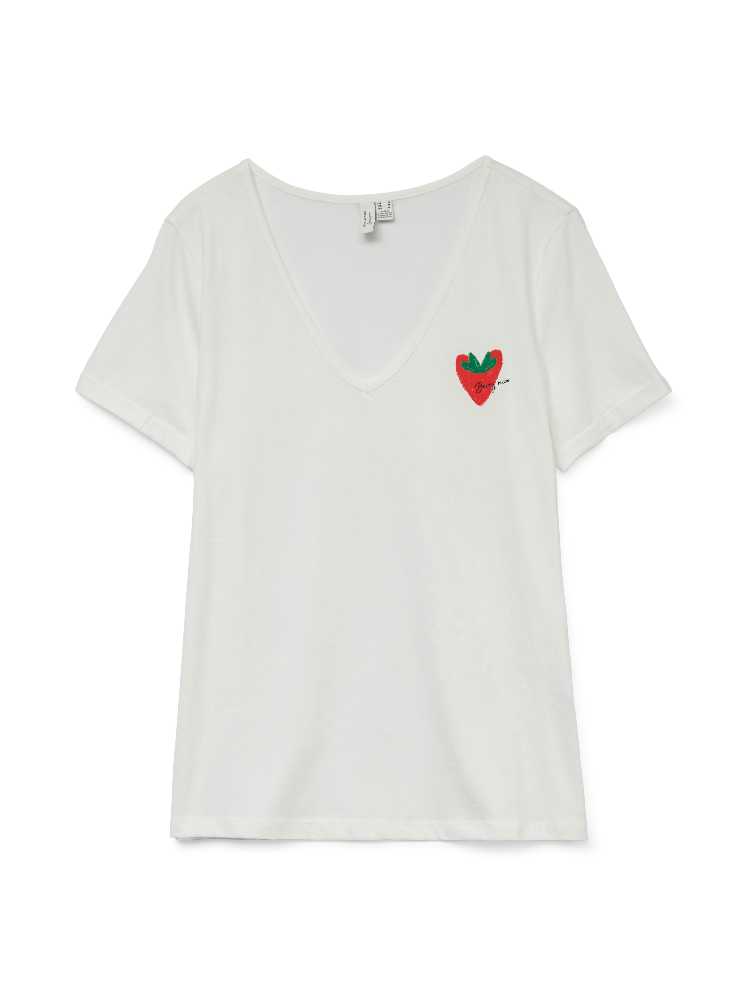 Vero Moda Kurzarmshirt »VMBITONA S/S V-NECK T-SHIRT JRS BTQ GA«