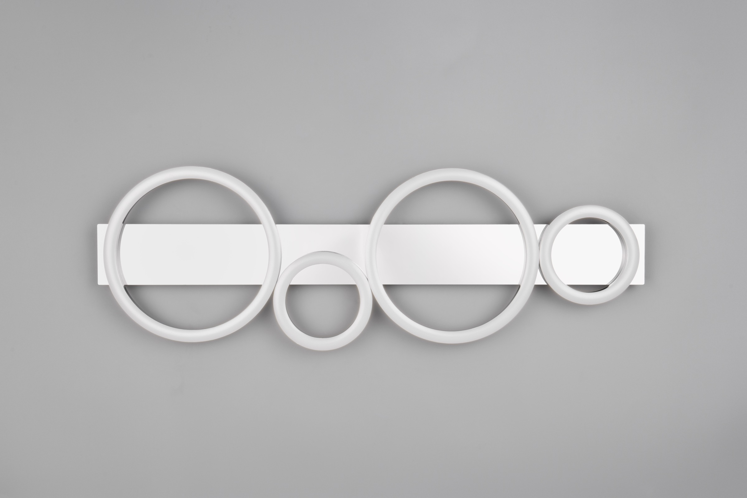 REALITY Leuchten LED Deckenleuchte »LUMOS, Deckenlampe mit LED Ringen, 26,5W 3300 Lumen 4000K kaltweiß« LED-Board 1 Stk. Kaltweiß als Wandlampe oder Deckenlampe montierbar, B/H/T: 72 x 23 x 5,5 cm