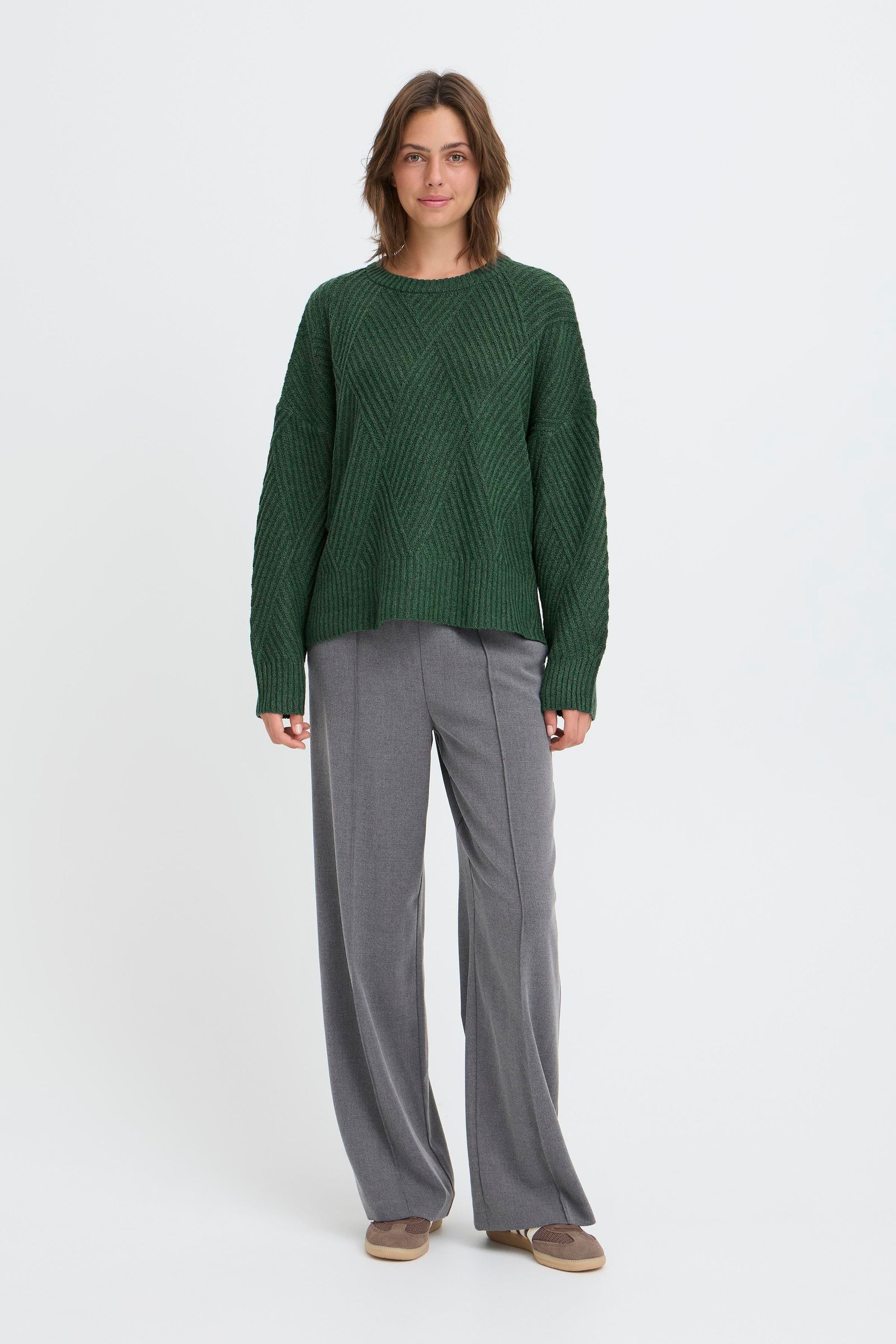 OXMO Strickfleece-Pullover »Strickpullover OXIBOMMA«