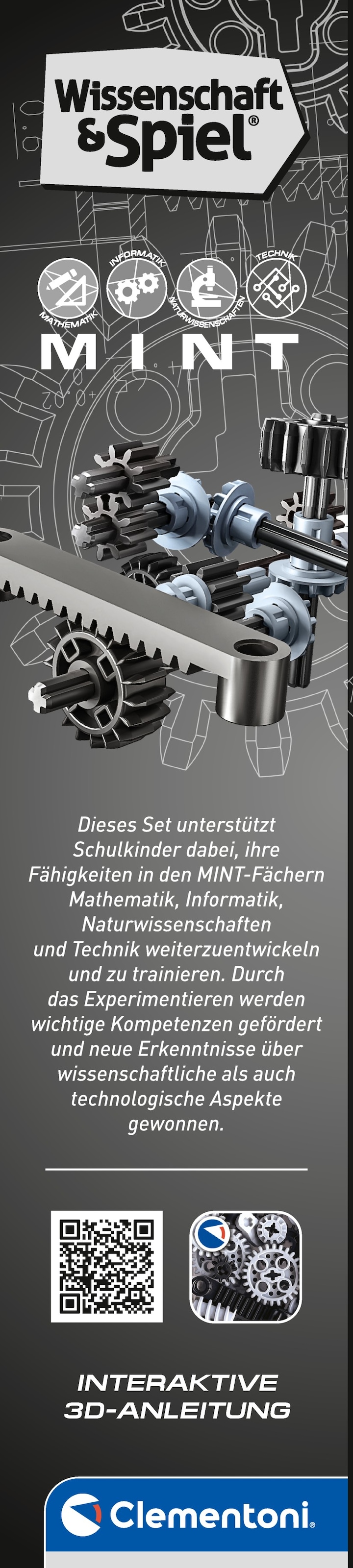 Clementoni® Modellbausatz »Mechanik Labor, Abbruchbagger« Made in Europe