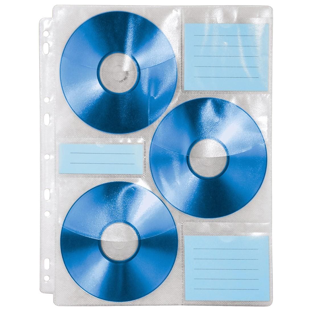 CD-Hülle »CD Index Hüllen für DIN A4 Format, 10 Hüllen für je 6 CDs für Ordner«