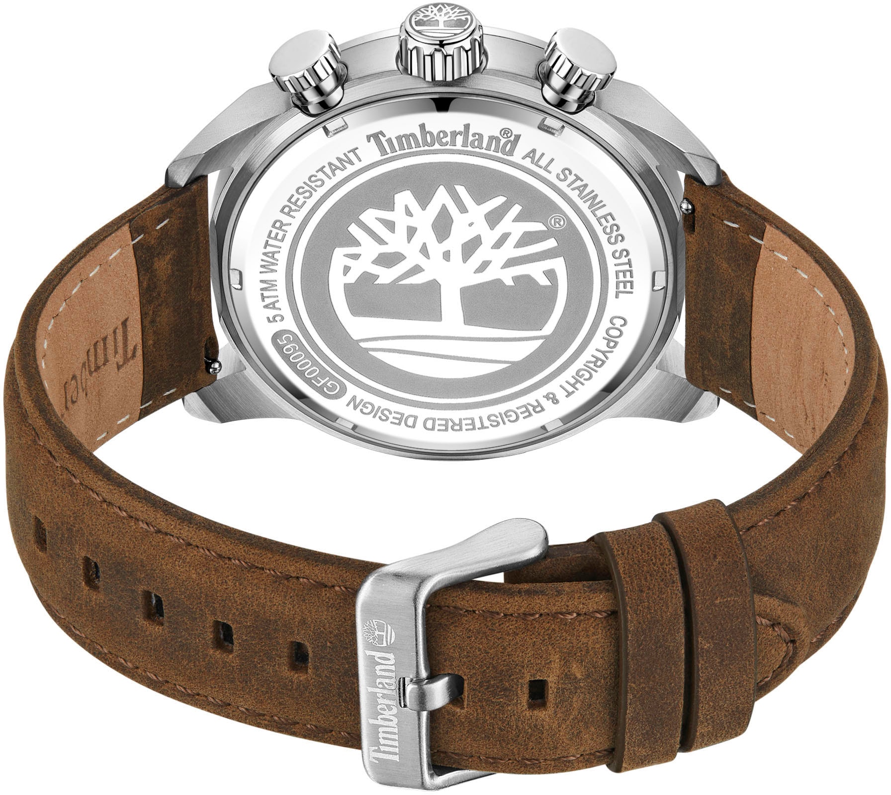 Timberland Multifunktionsuhr »HENNIKER II, TDWGF0009501«, Armbanduhr, Quarzuhr, Herrenuhr, Datum, Lederarmband