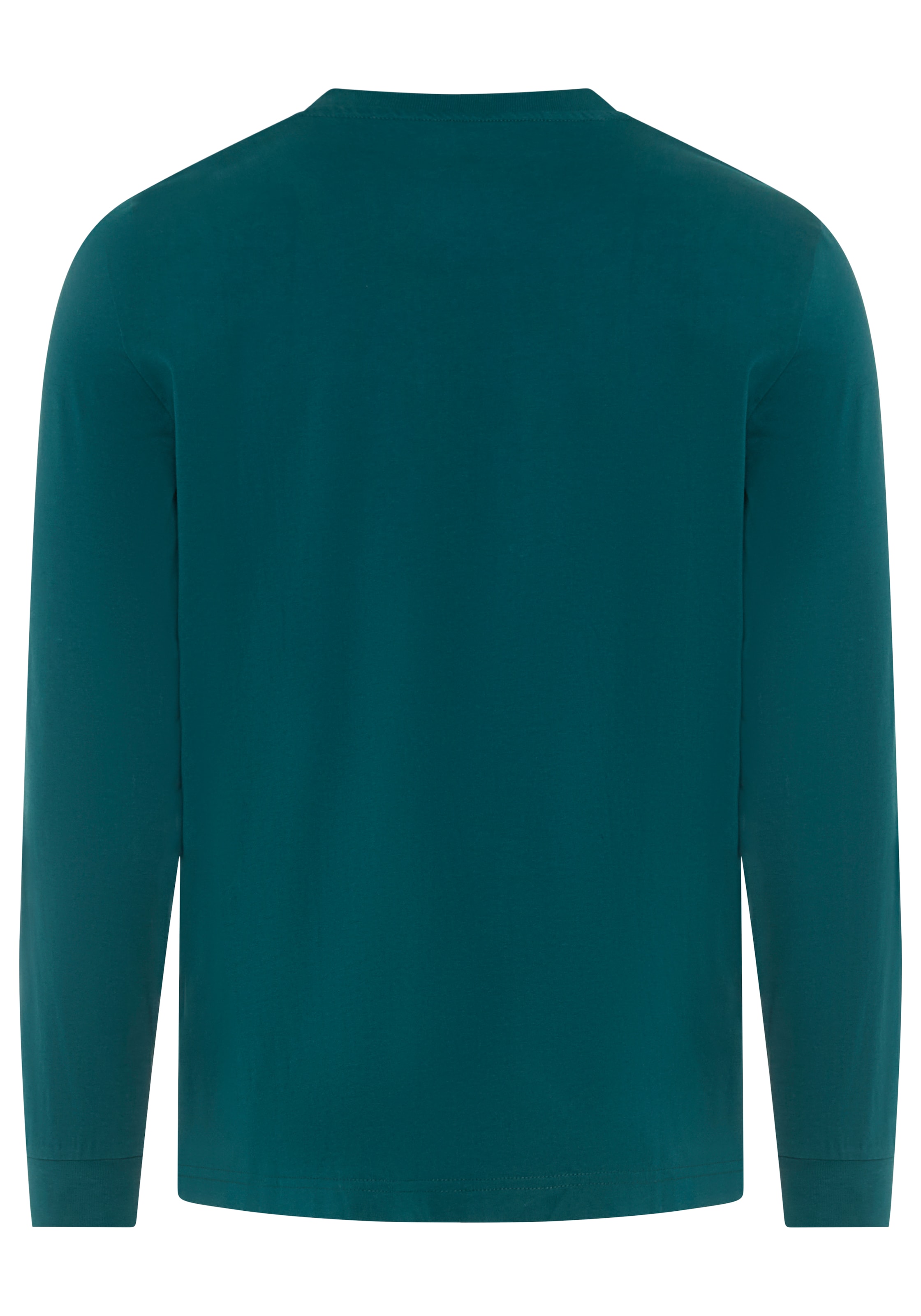 DELMAO Rundhalsshirt mit Markenlabel