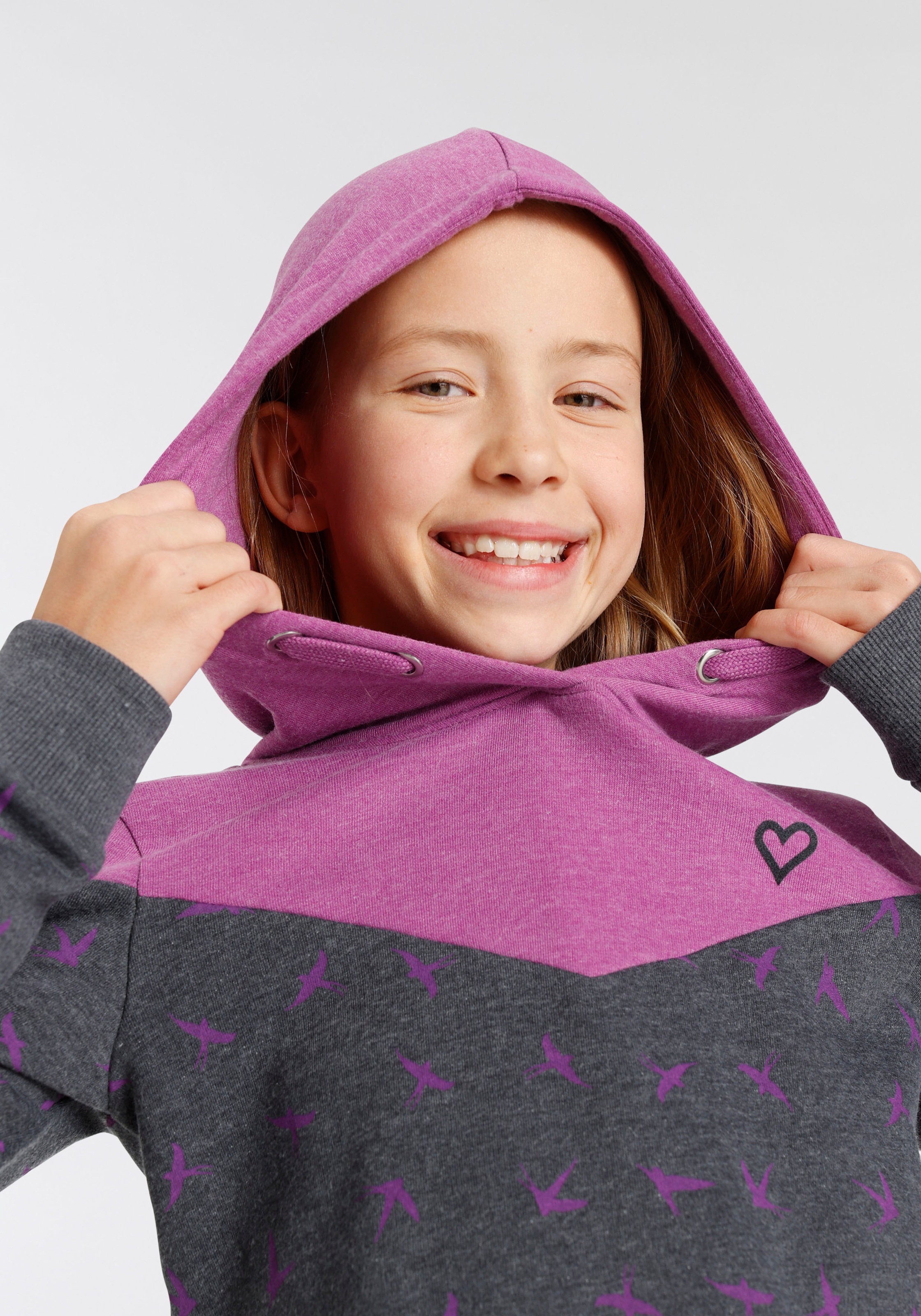 Alife & Kickin Kapuzensweatshirt »mit süßem allover Druck«, NEUE MARKE! Alife & Kickin für Kids.
