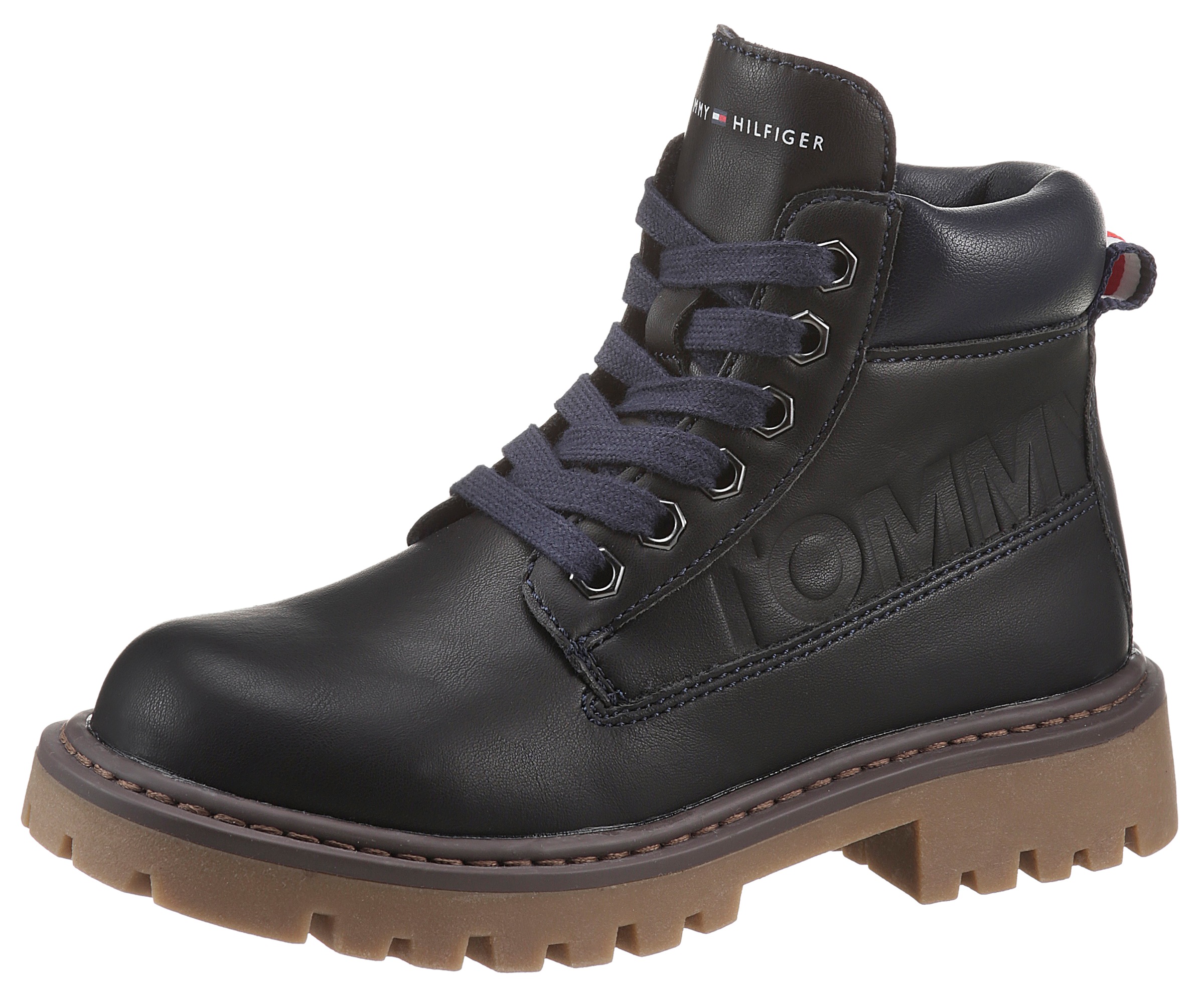 Tommy Hilfiger Schnürstiefel, mit Logoschriftzug