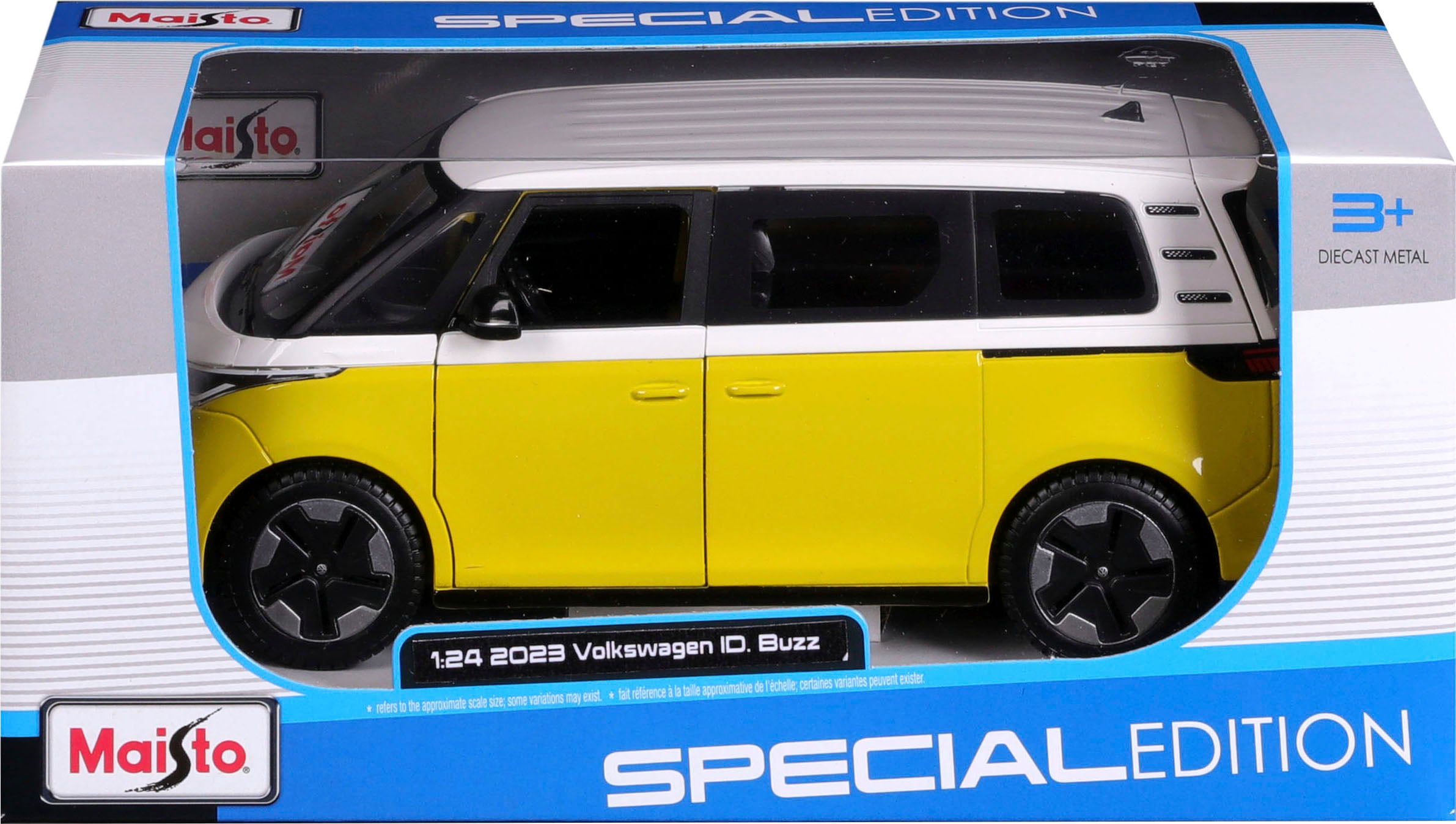 Maisto® Sammlerauto »VW ID.Buzz weiß/gelb« 1:24
